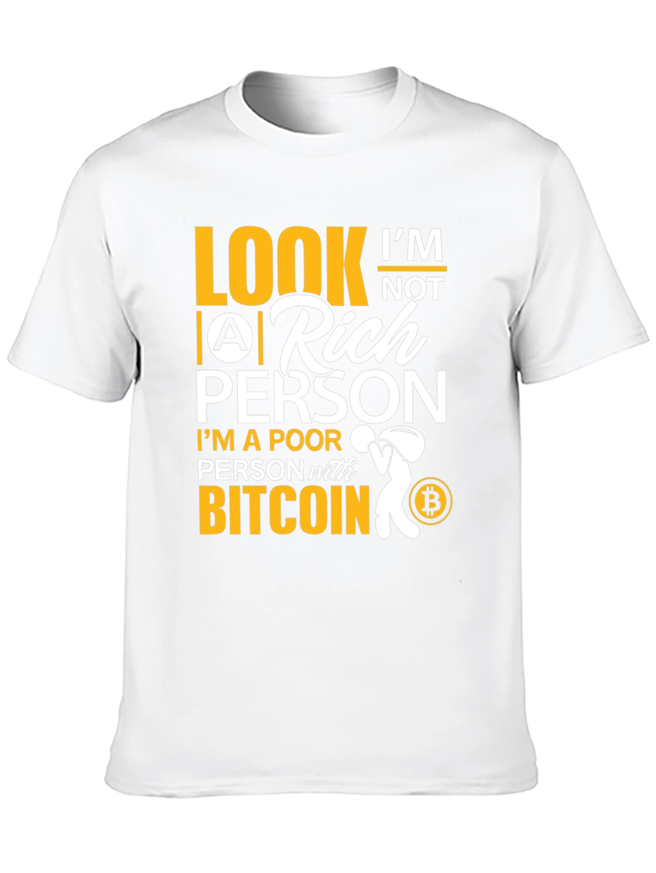 Bitcoin Poor Person Black T-Shirt