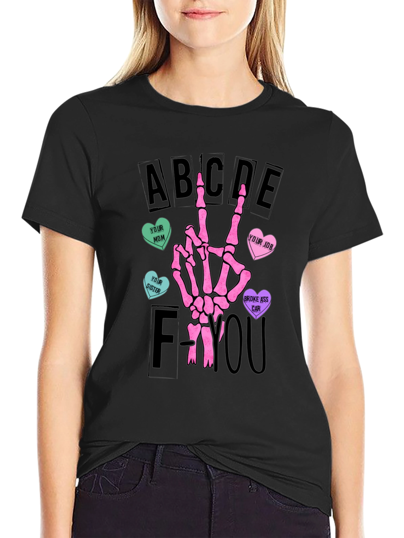 Skeleton Hand Valentines Day T-Shirt