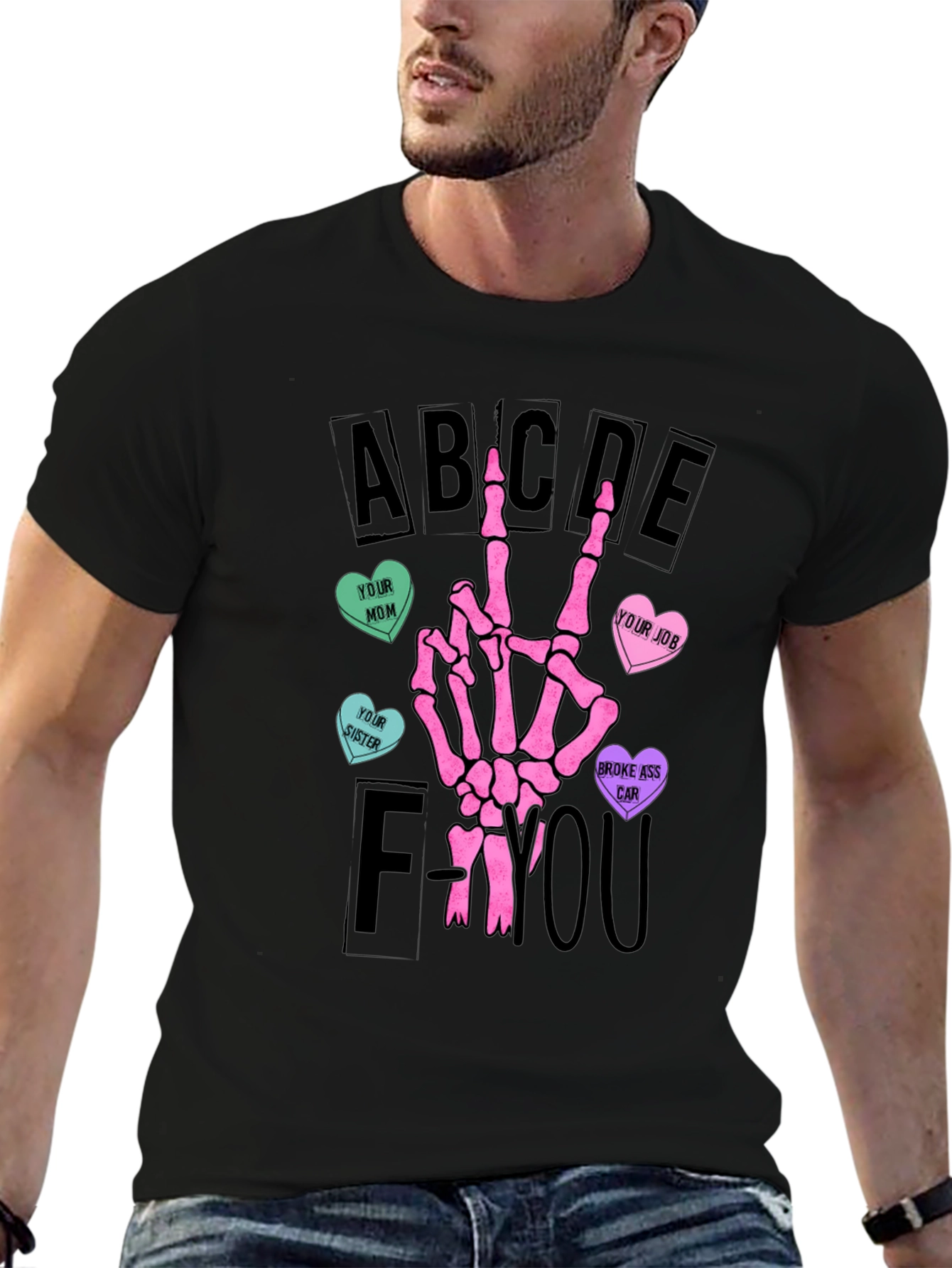 Skeleton Hand Valentines Day T-Shirt