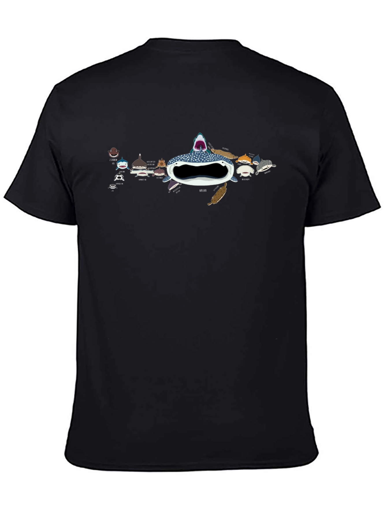 Black Whale Shark T-Shirt - Ocean Lovers Tee