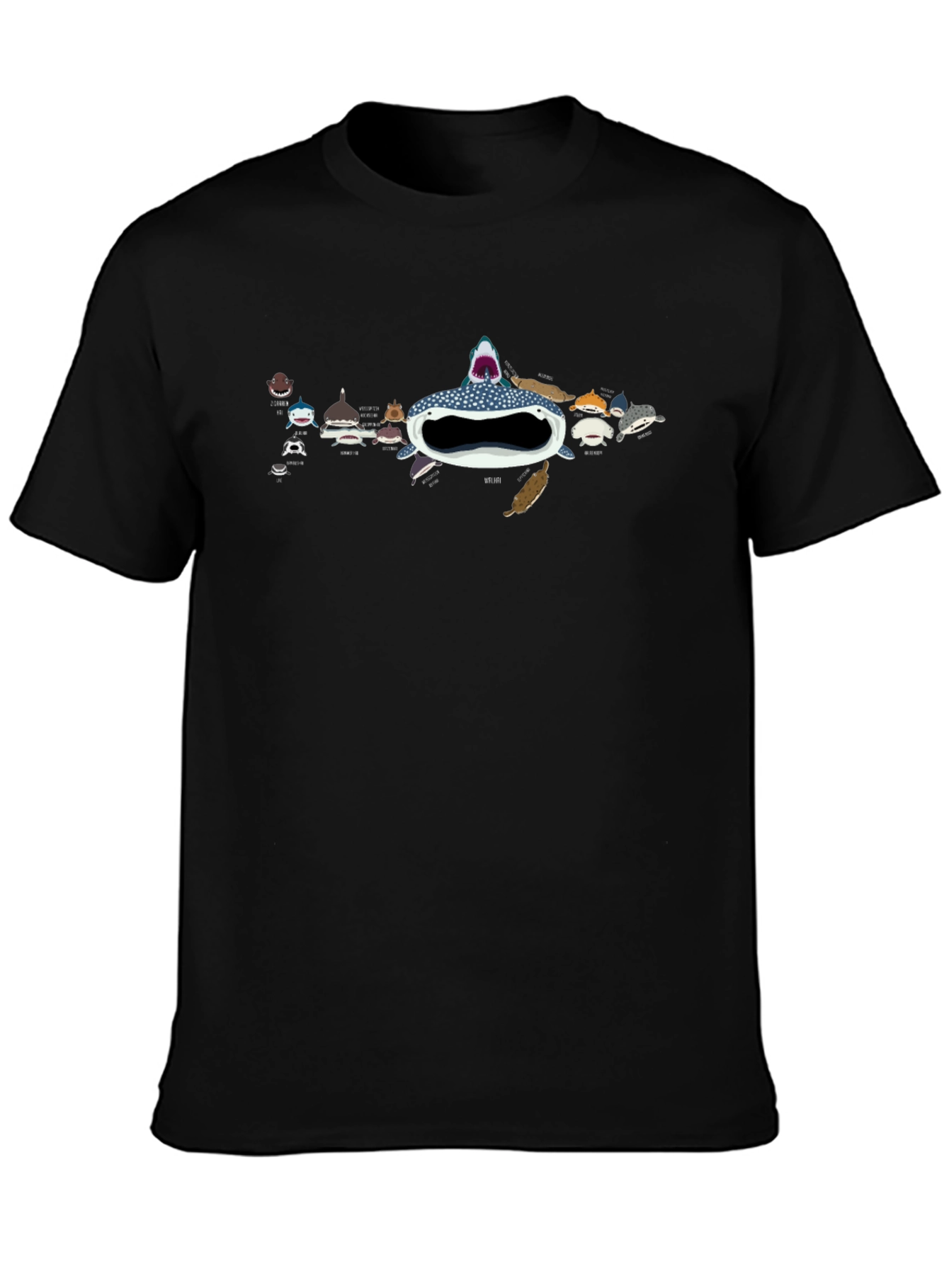 Black Whale Shark T-Shirt - Ocean Lovers Tee