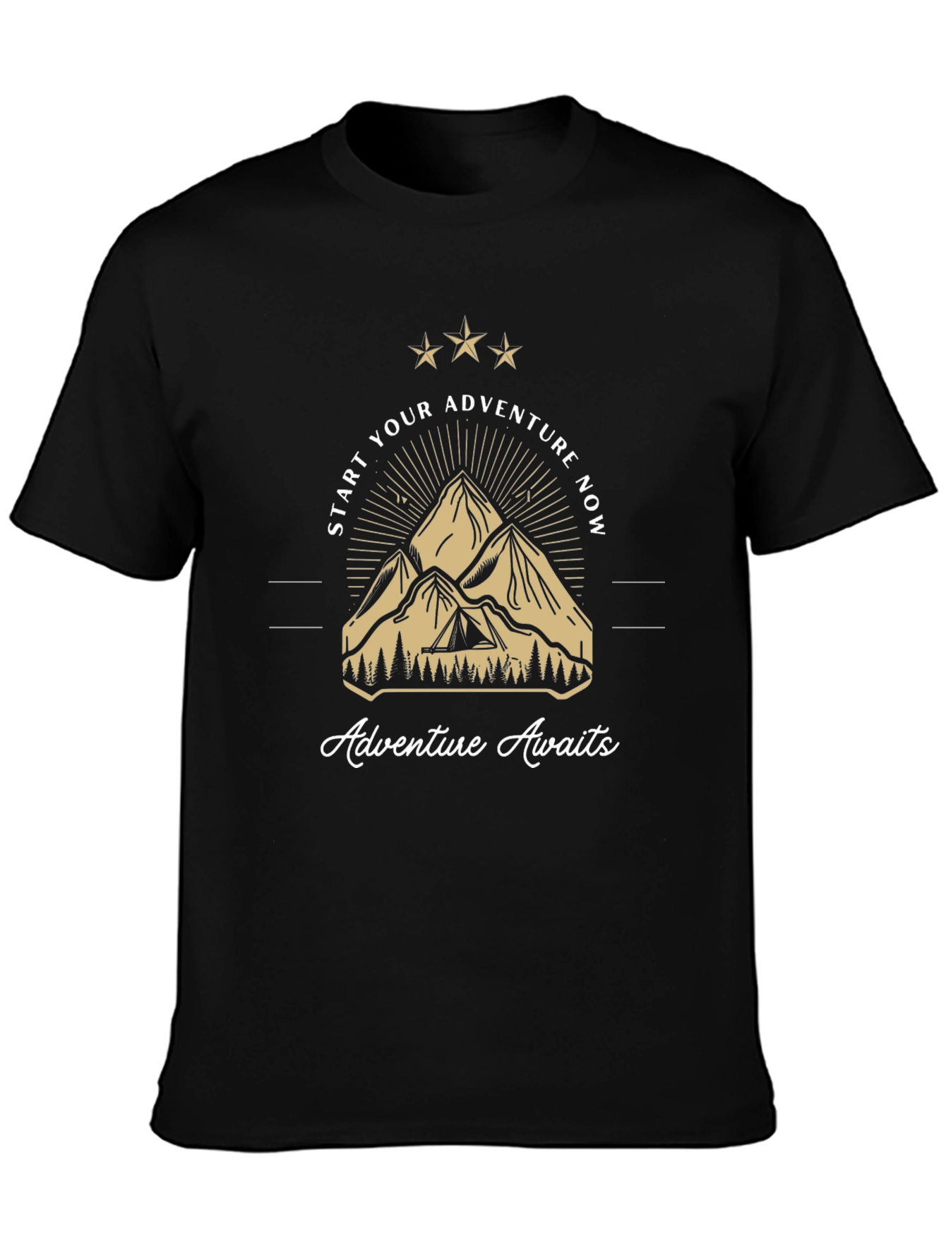 Adventure Awaits Mountain Graphic Tee