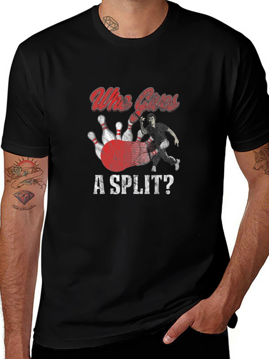 Who Cares A Split Bowling T-Shirt