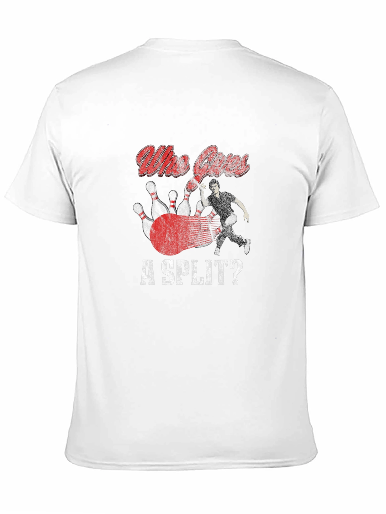 Who Cares A Split Bowling T-Shirt