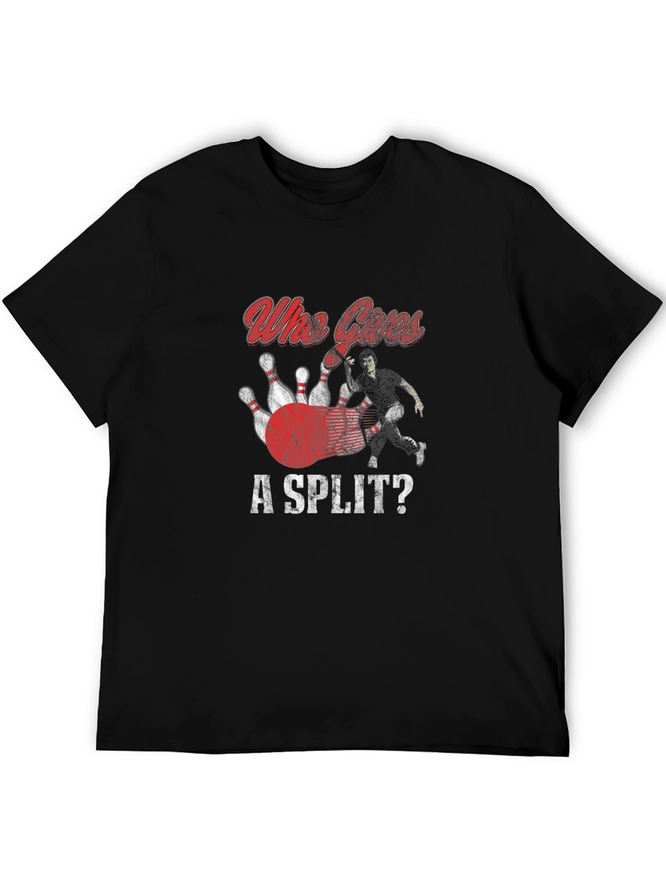 Who Cares A Split Bowling T-Shirt