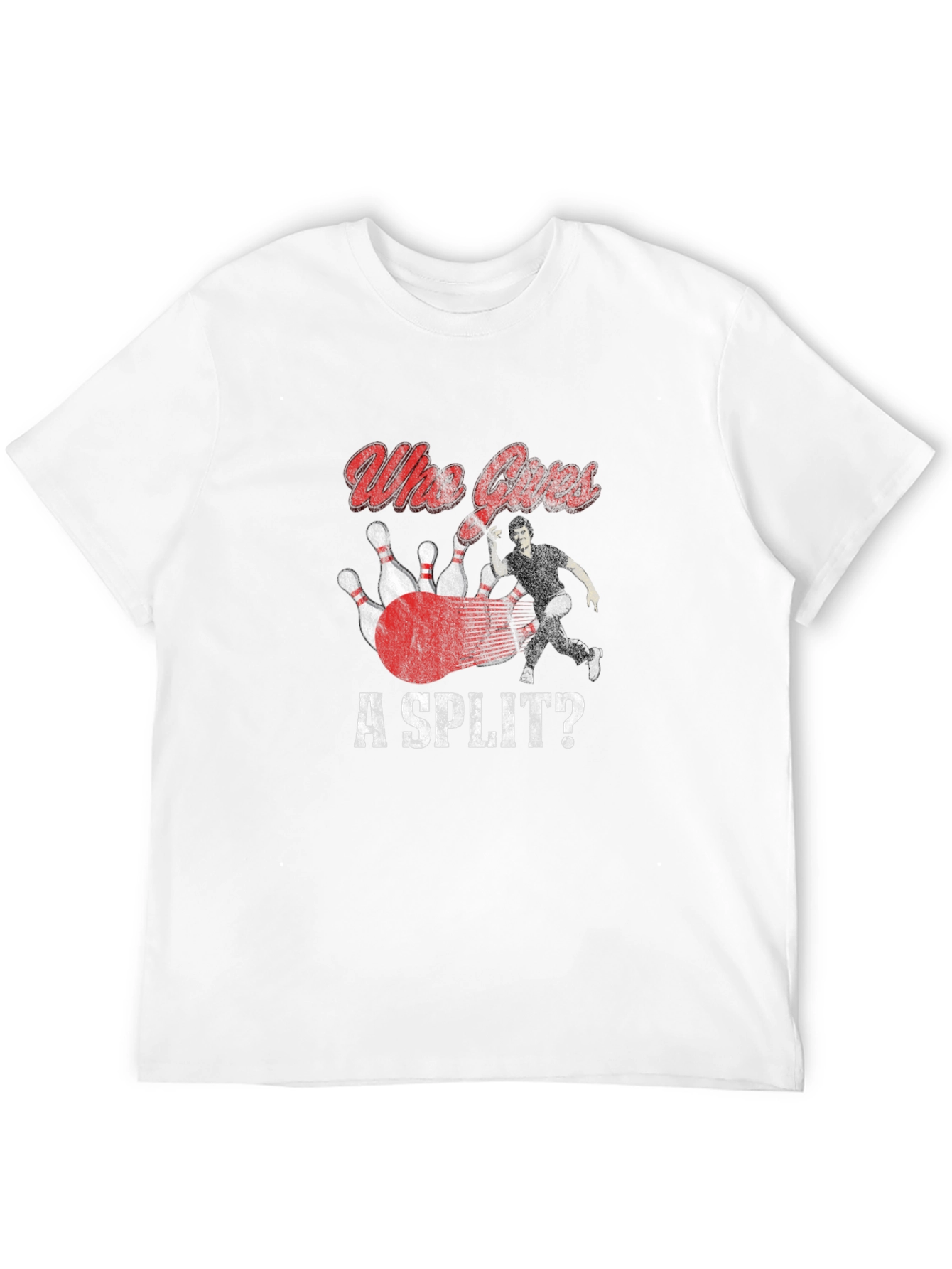 Who Cares A Split Bowling T-Shirt
