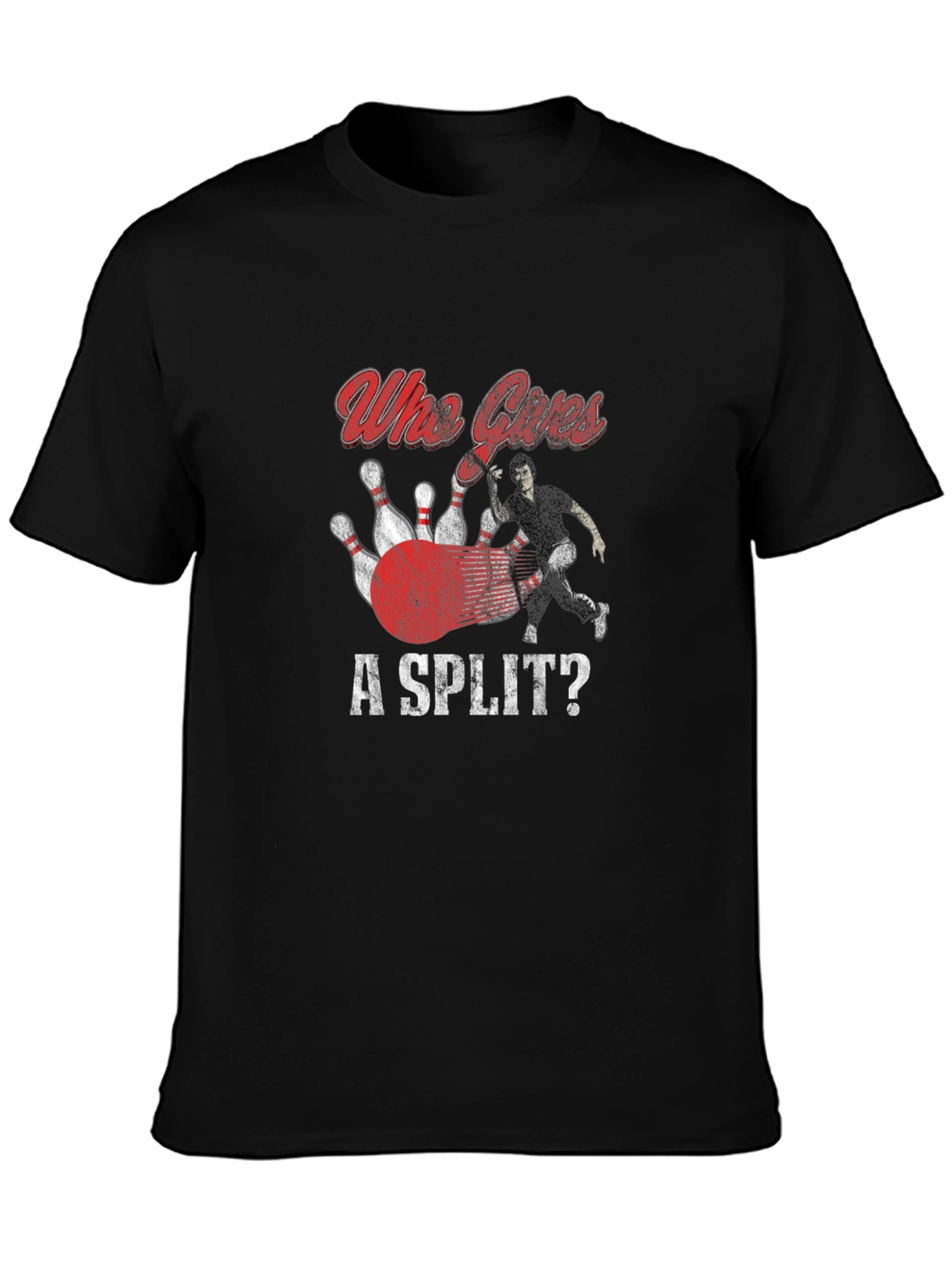 Who Cares A Split Bowling T-Shirt