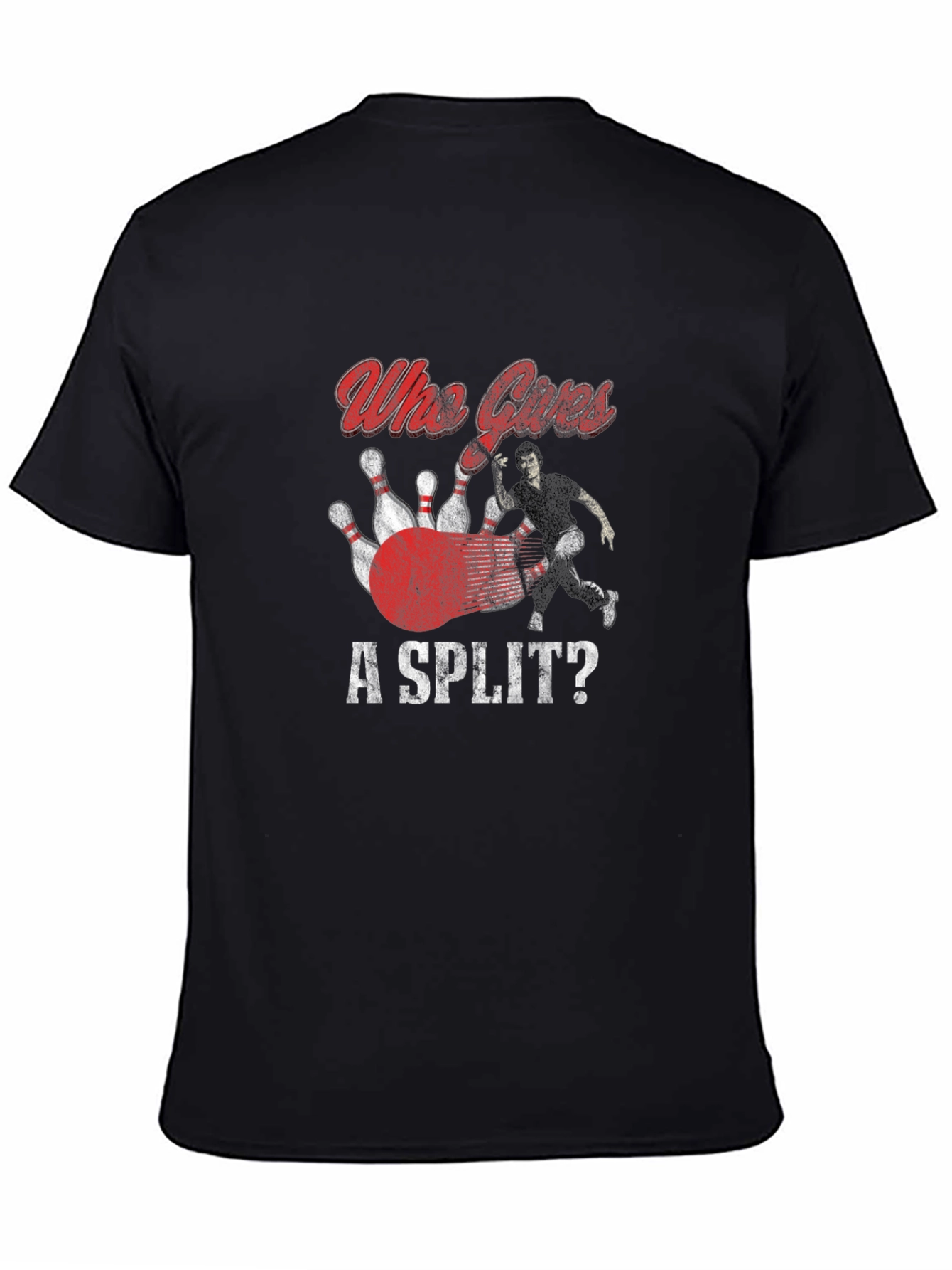Who Cares A Split Bowling T-Shirt