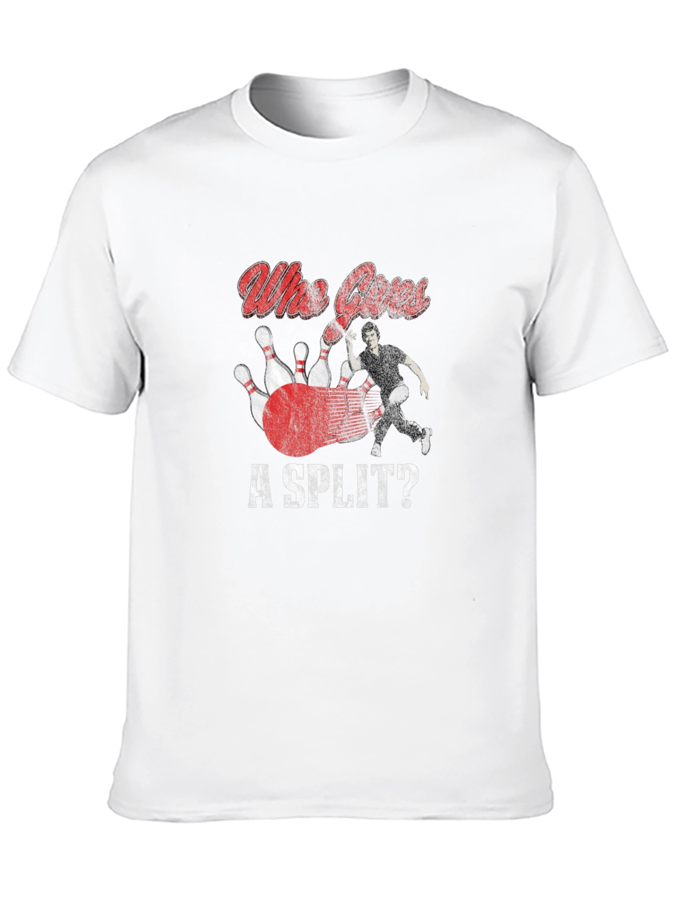 Who Cares A Split Bowling T-Shirt