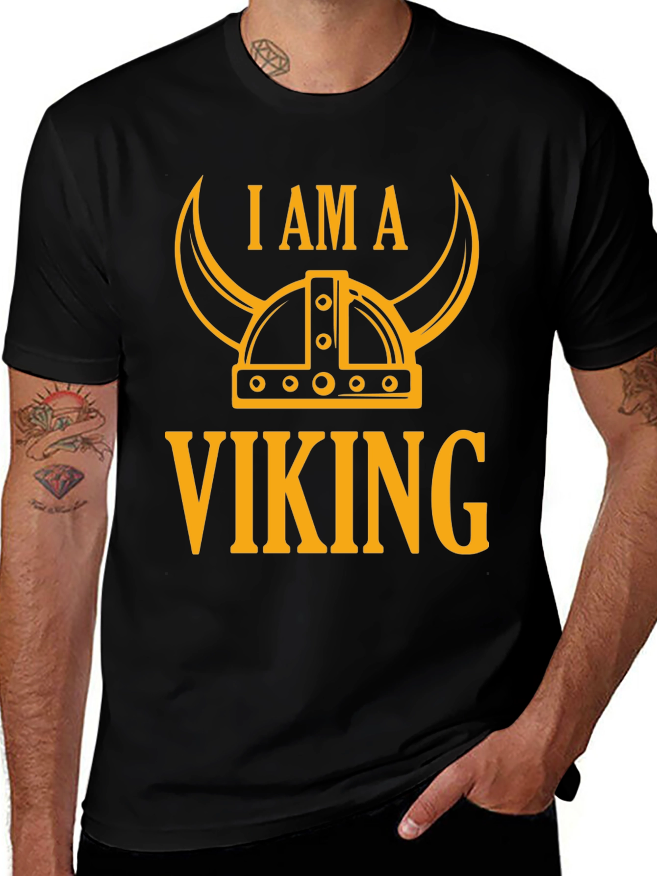 I Am A Viking Graphic Tee - Black T-Shirt