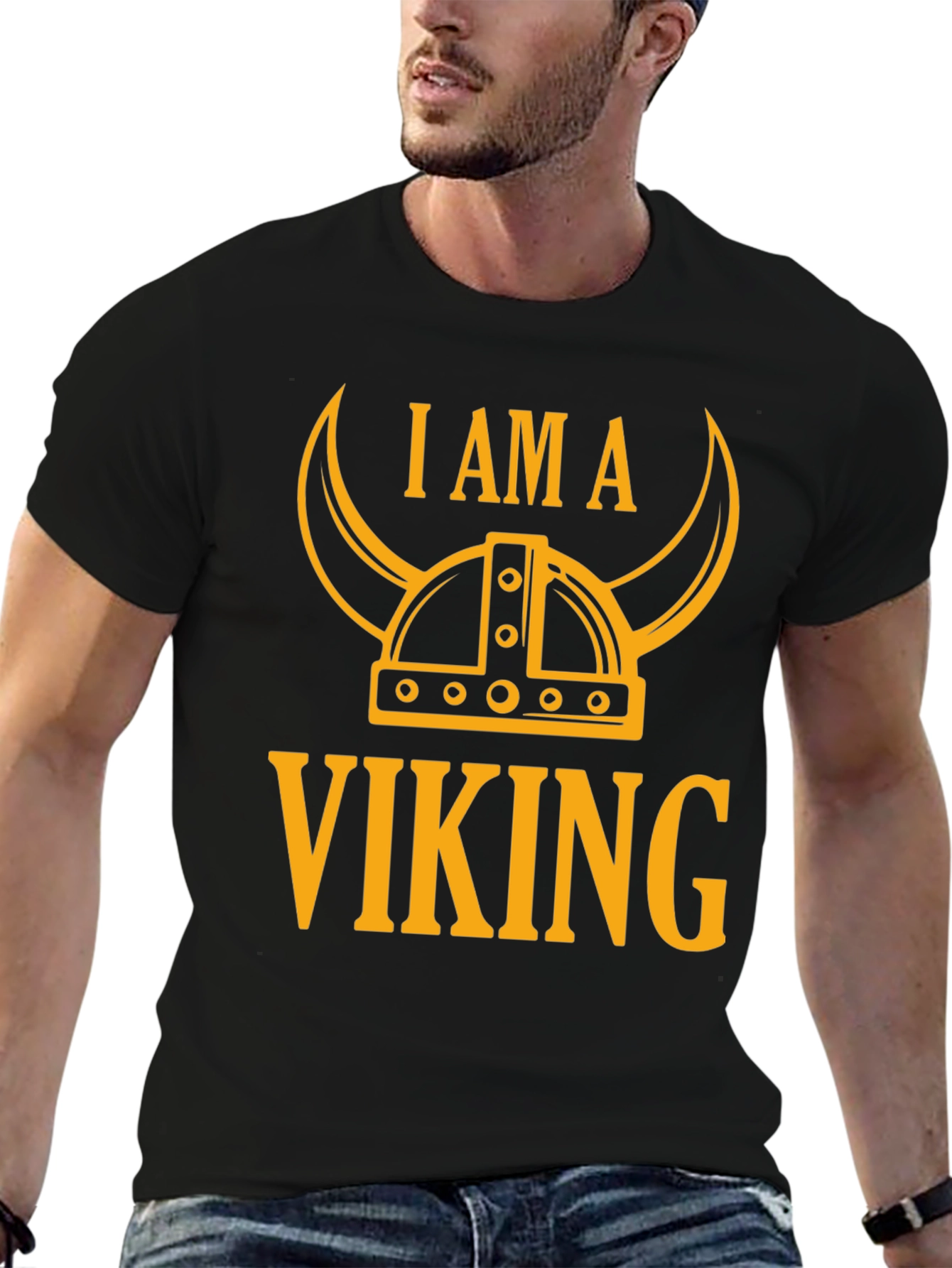 I Am A Viking Graphic Tee - Black T-Shirt