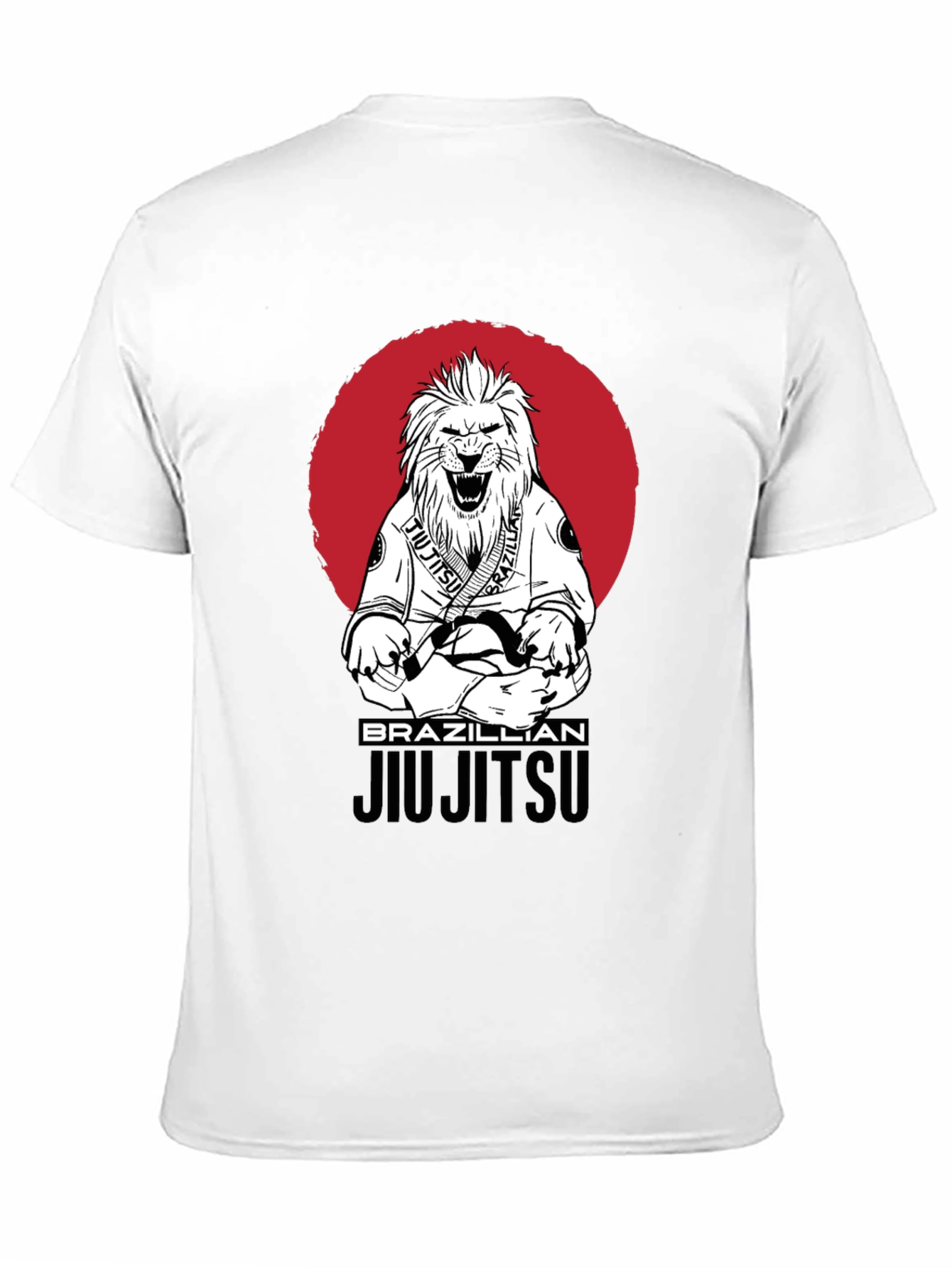 Brazilian Jiu Jitsu Lion Graphic Tee - Black