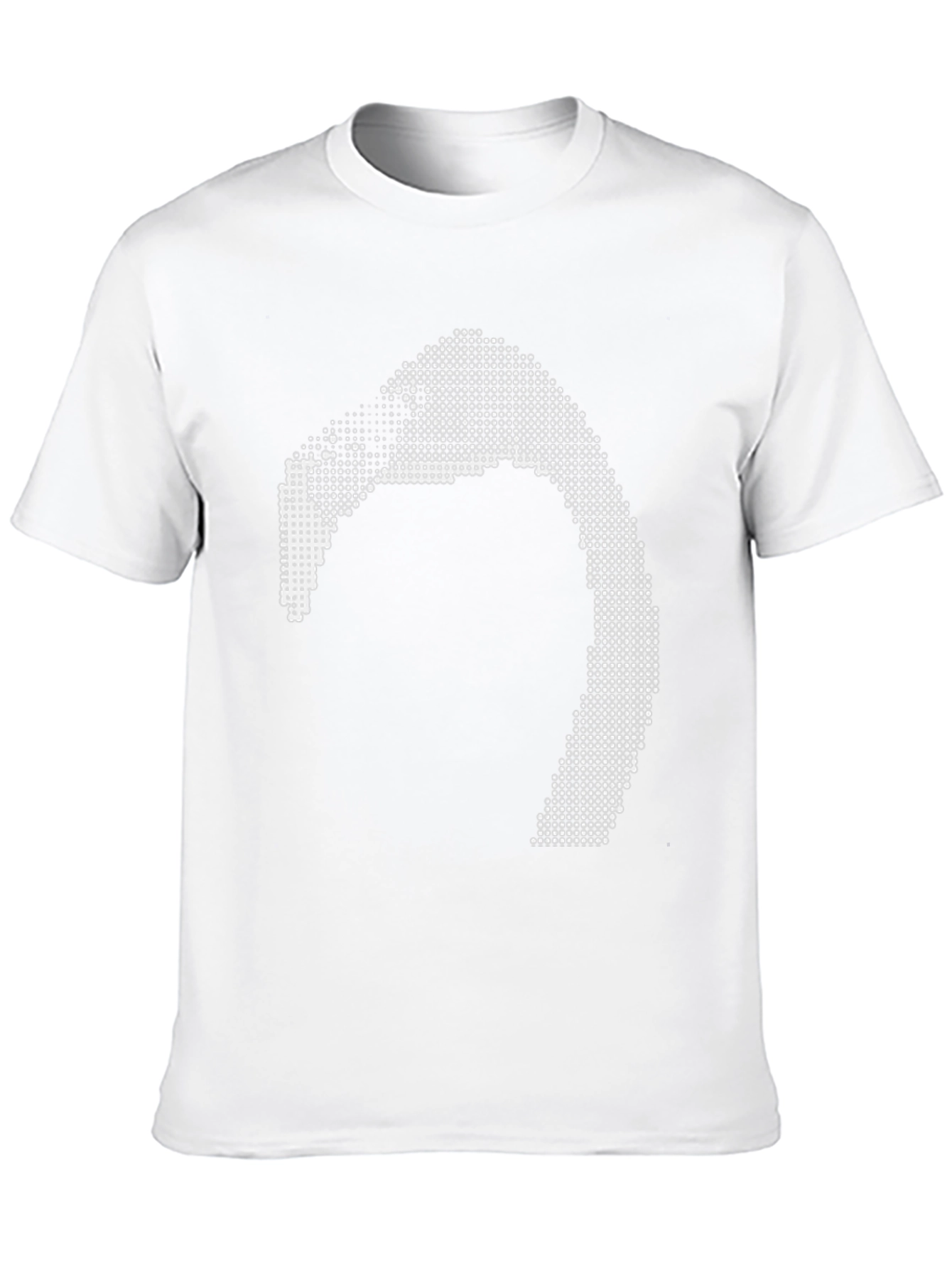 Abstract Graphic Print Black Tee