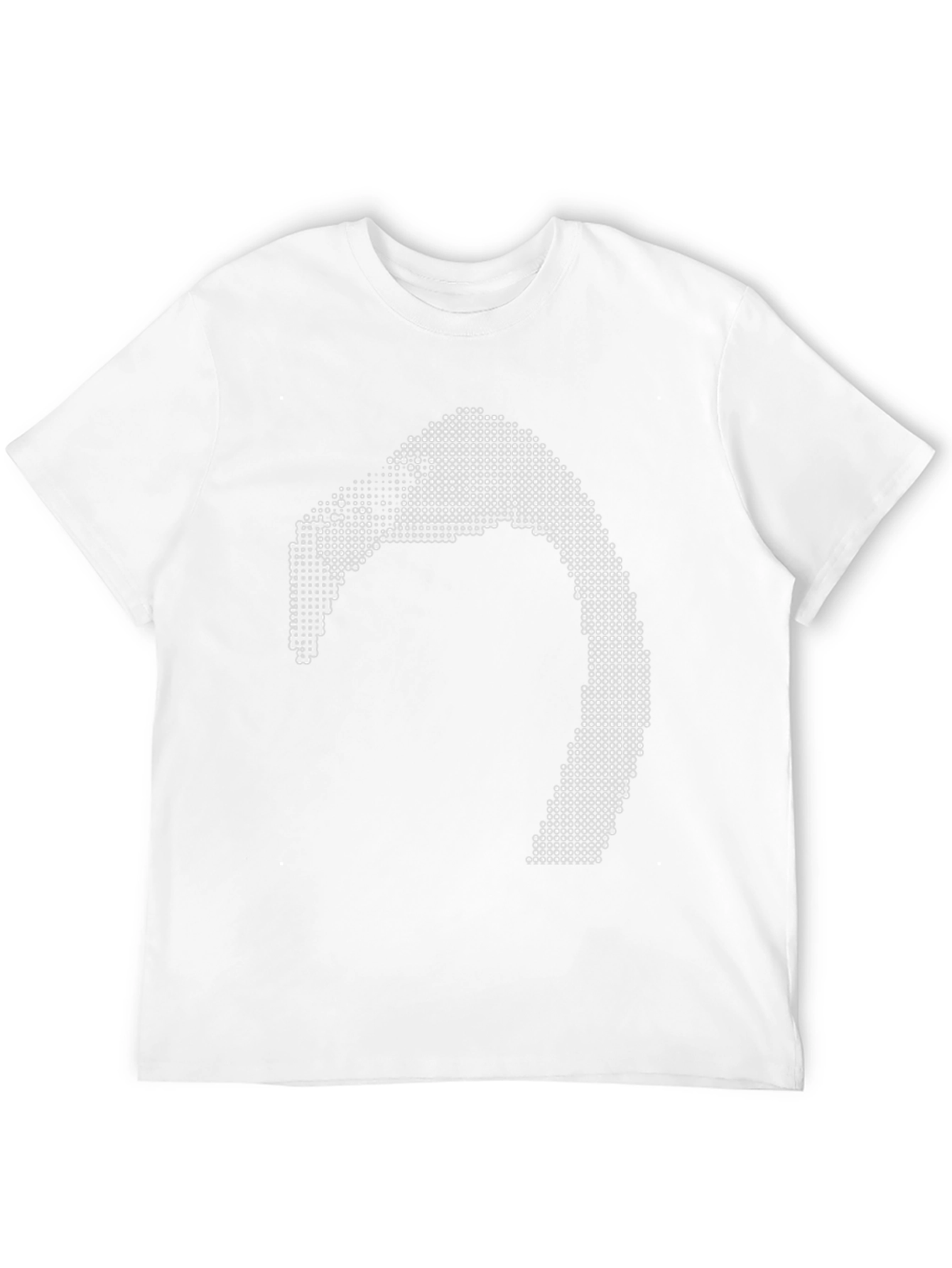 Abstract Graphic Print Black Tee