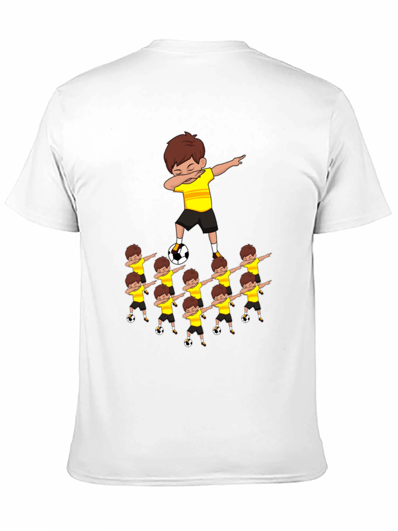 Dabbing Soccer Kids T-Shirt - Black Cotton Tee