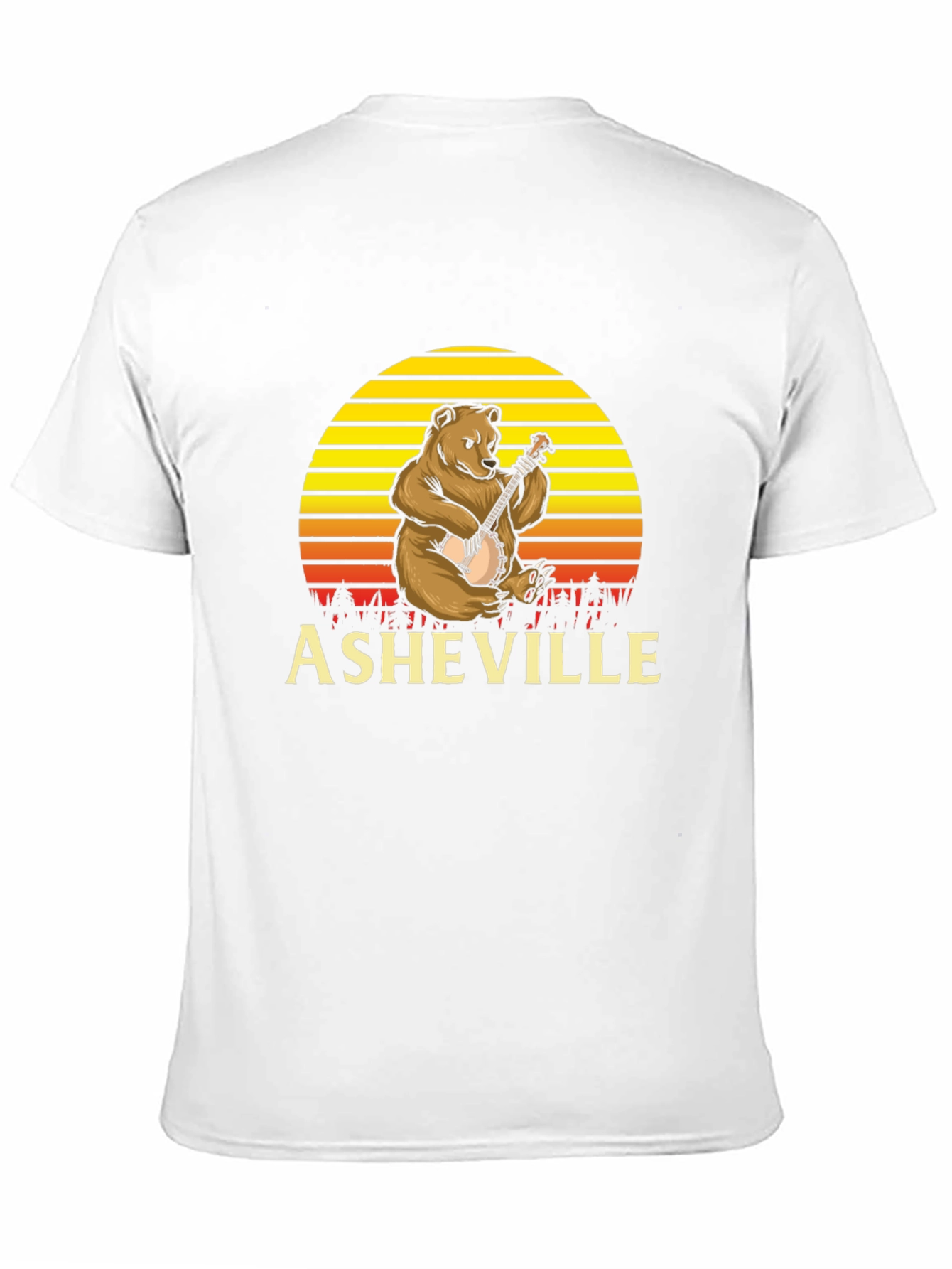 Asheville Bear Banjo Graphic Tee - Black