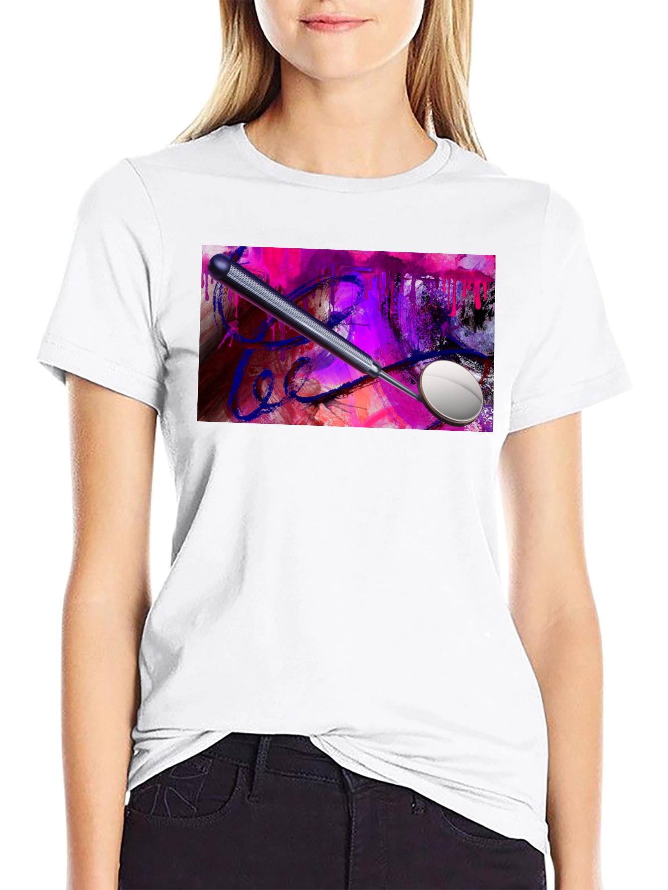 Dentist Mirror Abstract Art T-Shirt