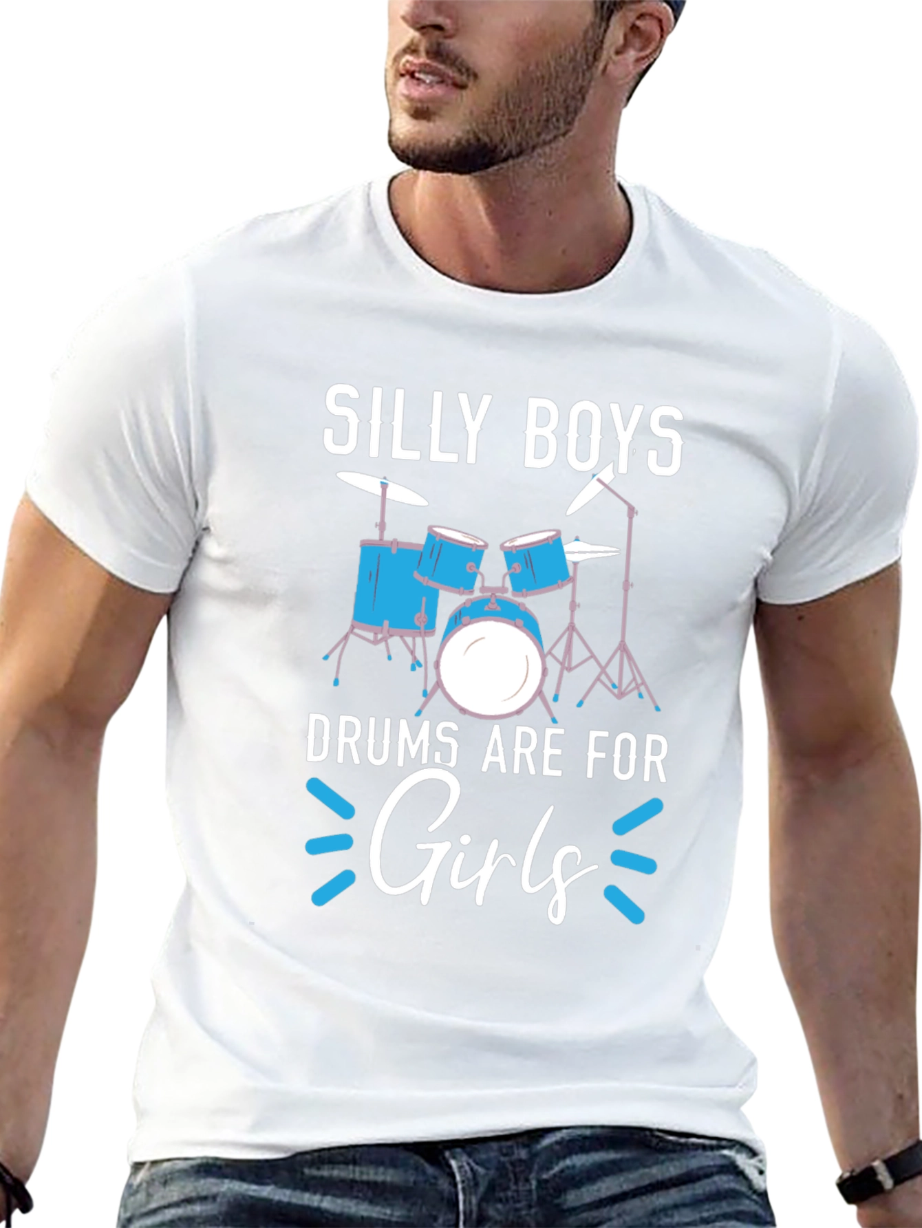 Silly Boys Drums Are For Girls Tee