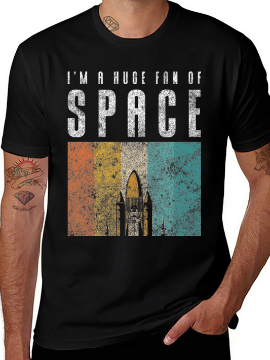 Retro Space Fan T-Shirt - Vintage Style