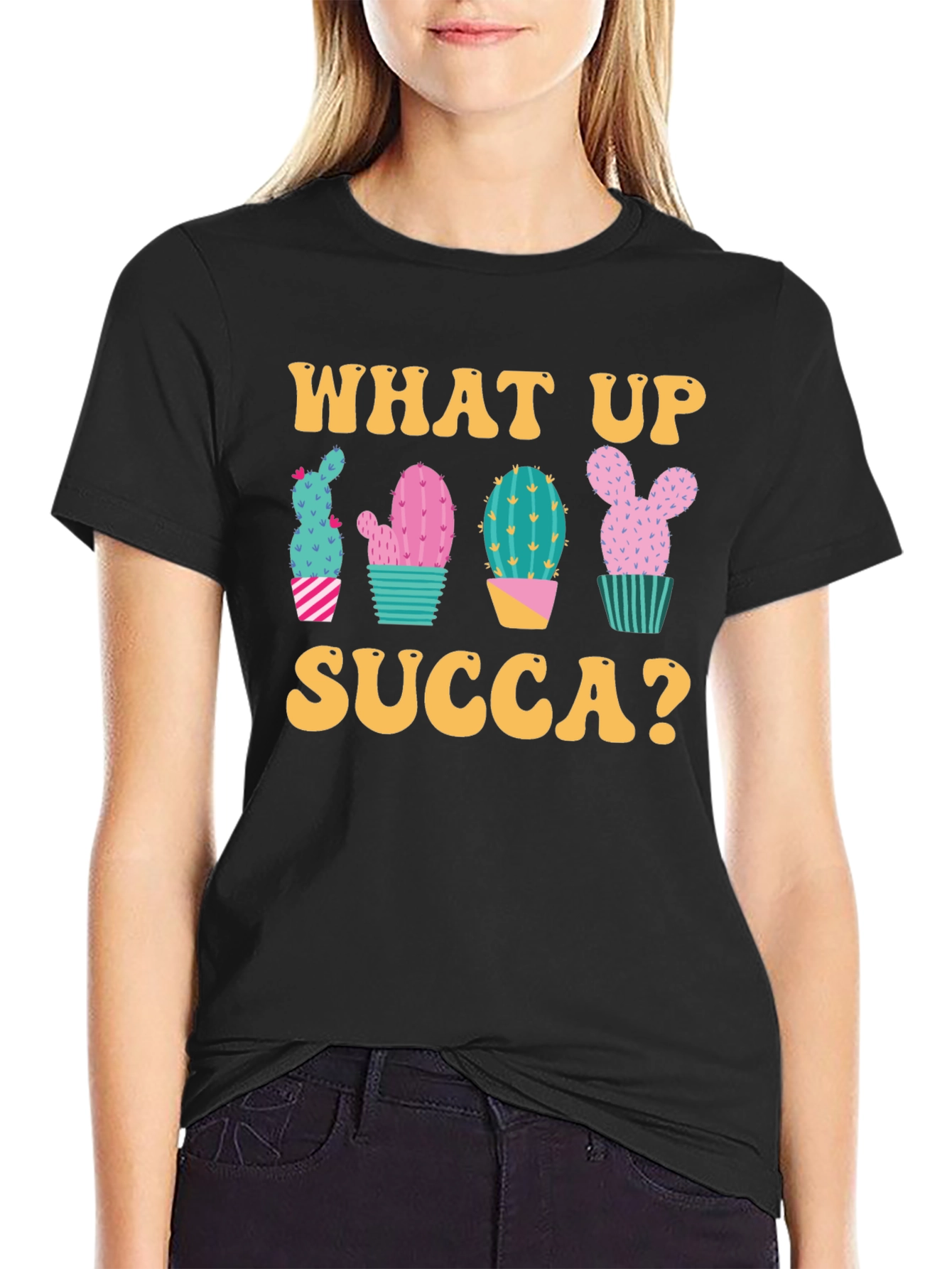 What Up Succa? Cactus Graphic Tee