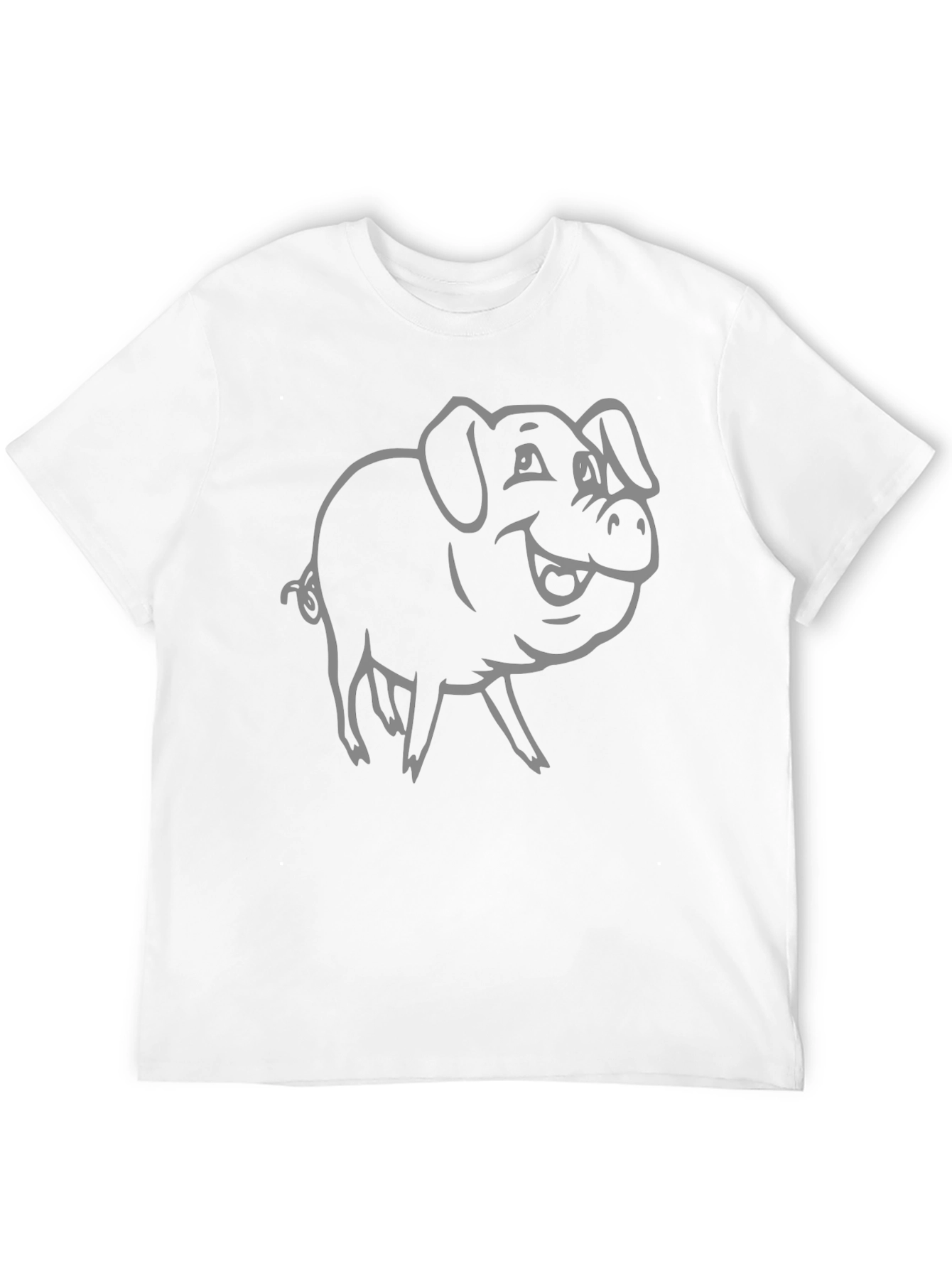 Solid Black Unisex Crew Neck T-Shirt