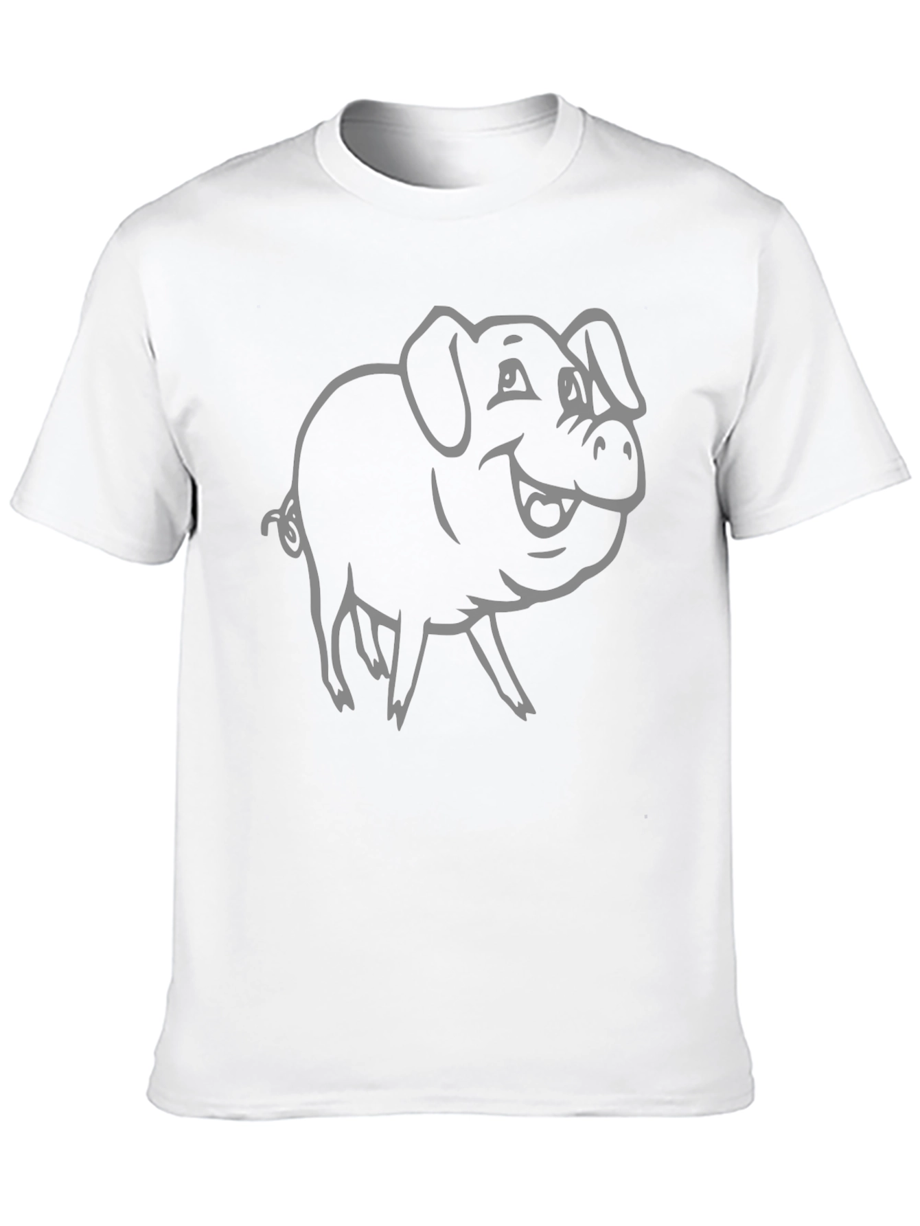 Solid Black Unisex Crew Neck T-Shirt