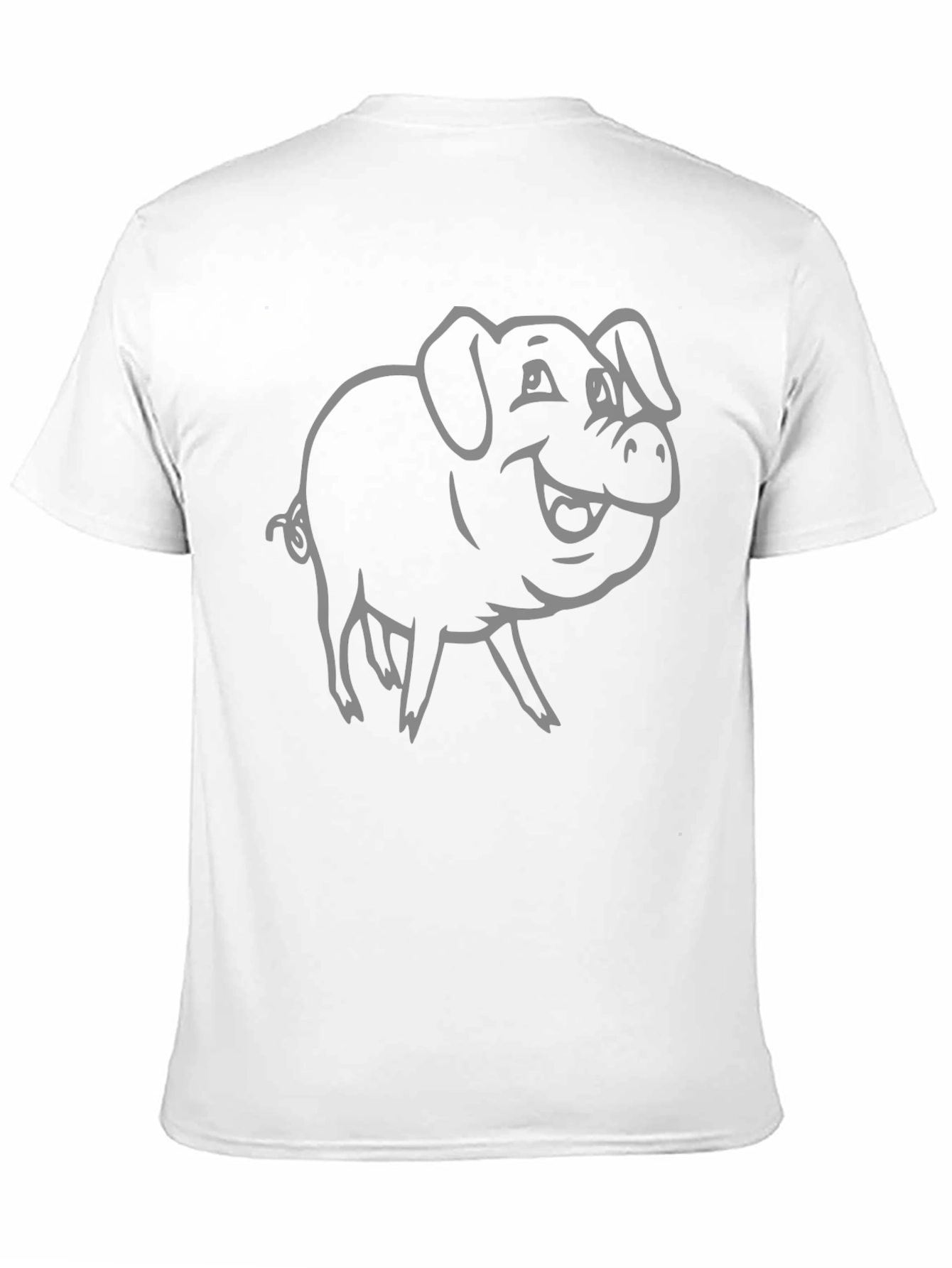 Solid Black Unisex Crew Neck T-Shirt