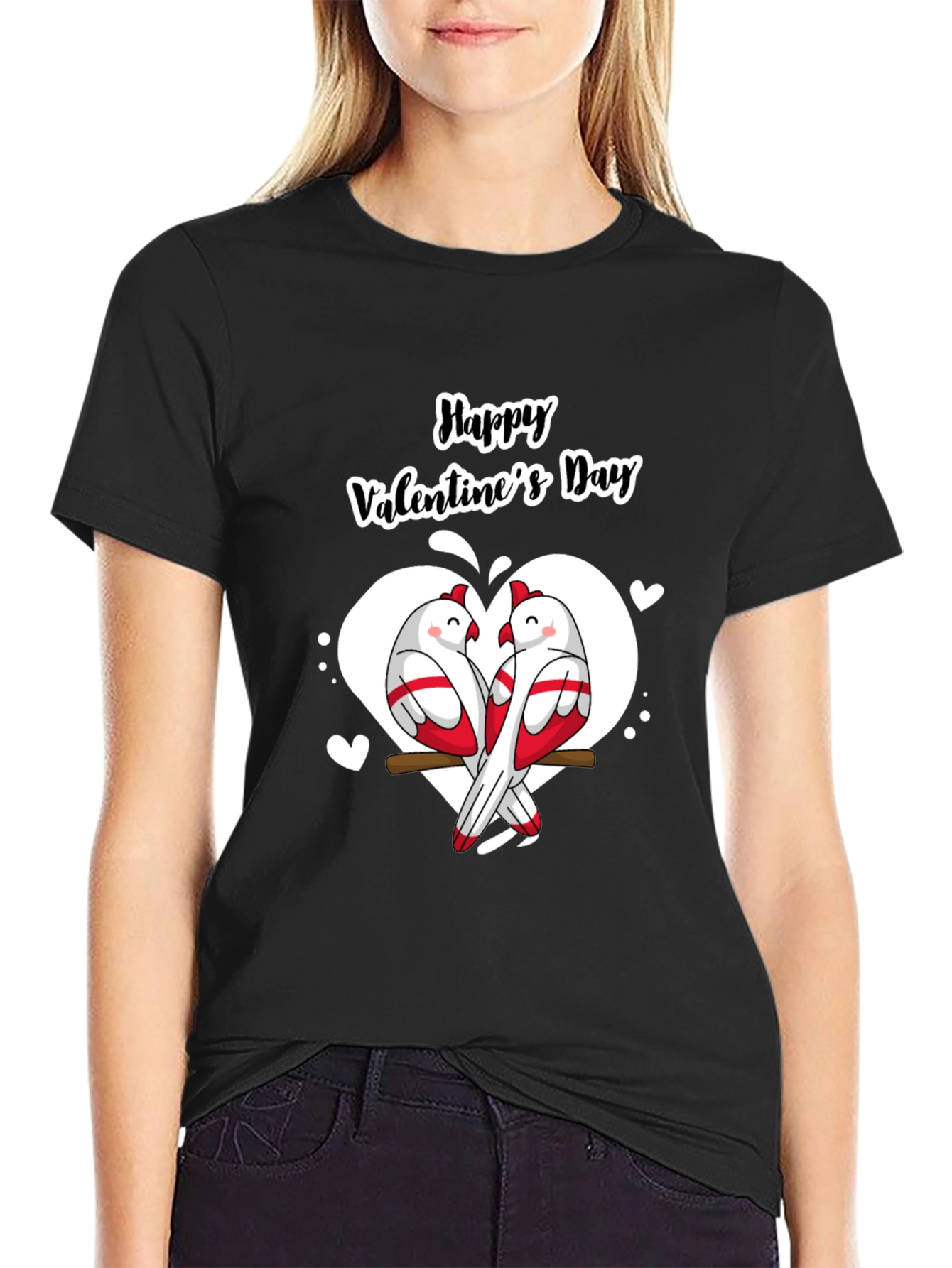 Happy Valentines Day Birds T-Shirt