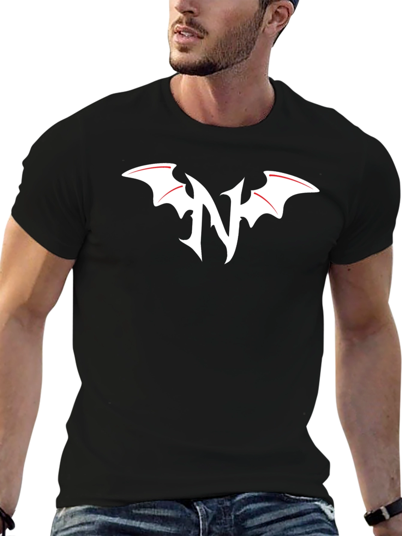 Black T-Shirt with N-Wing Logo
