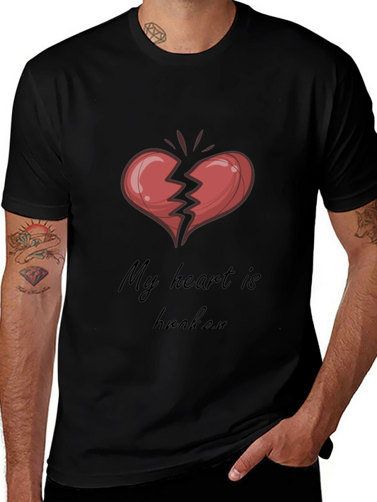 Broken Heart Graphic Tee - My Heart Is Broken T-Shirt
