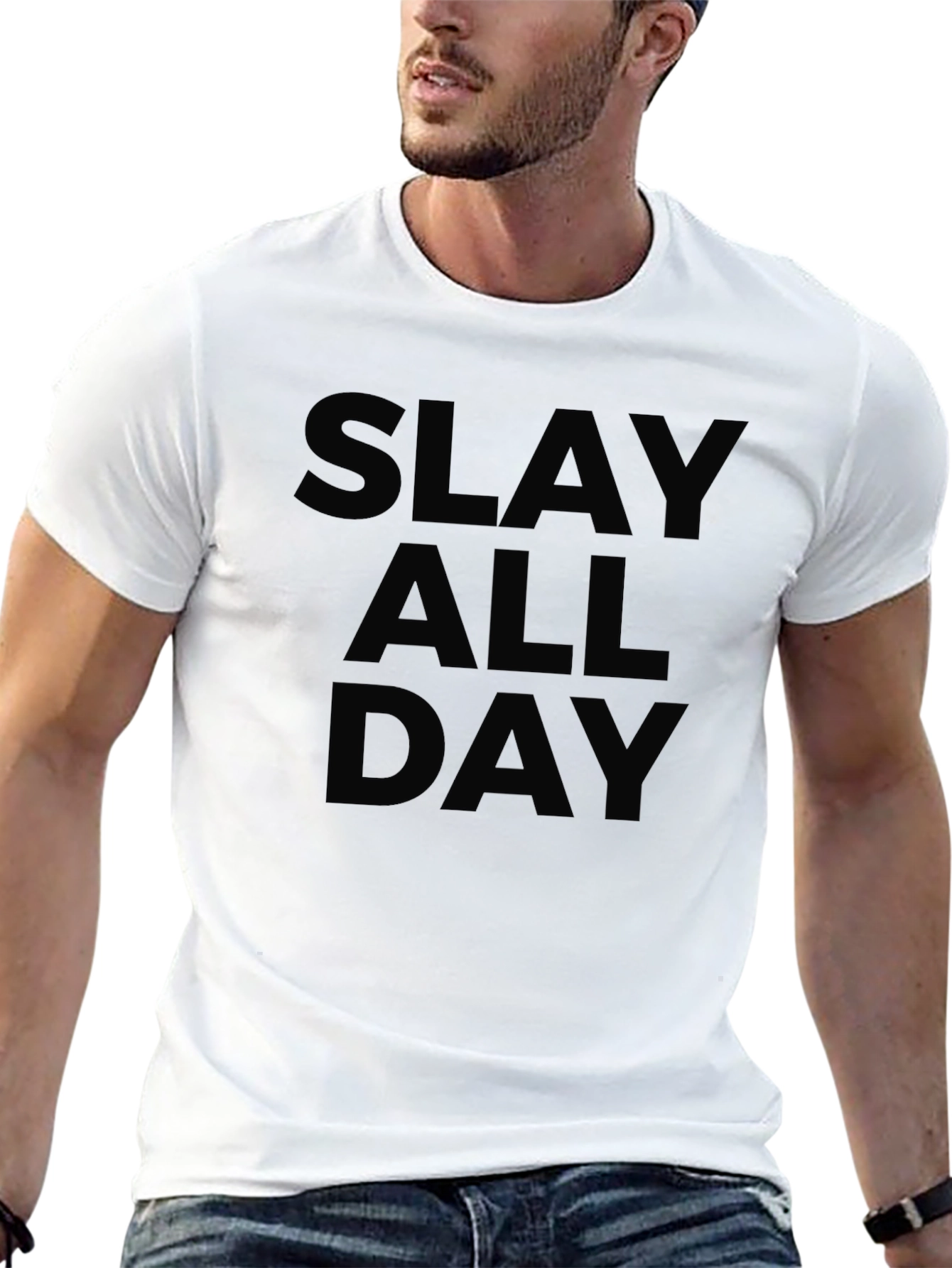 Slay All Day Black Graphic Tee