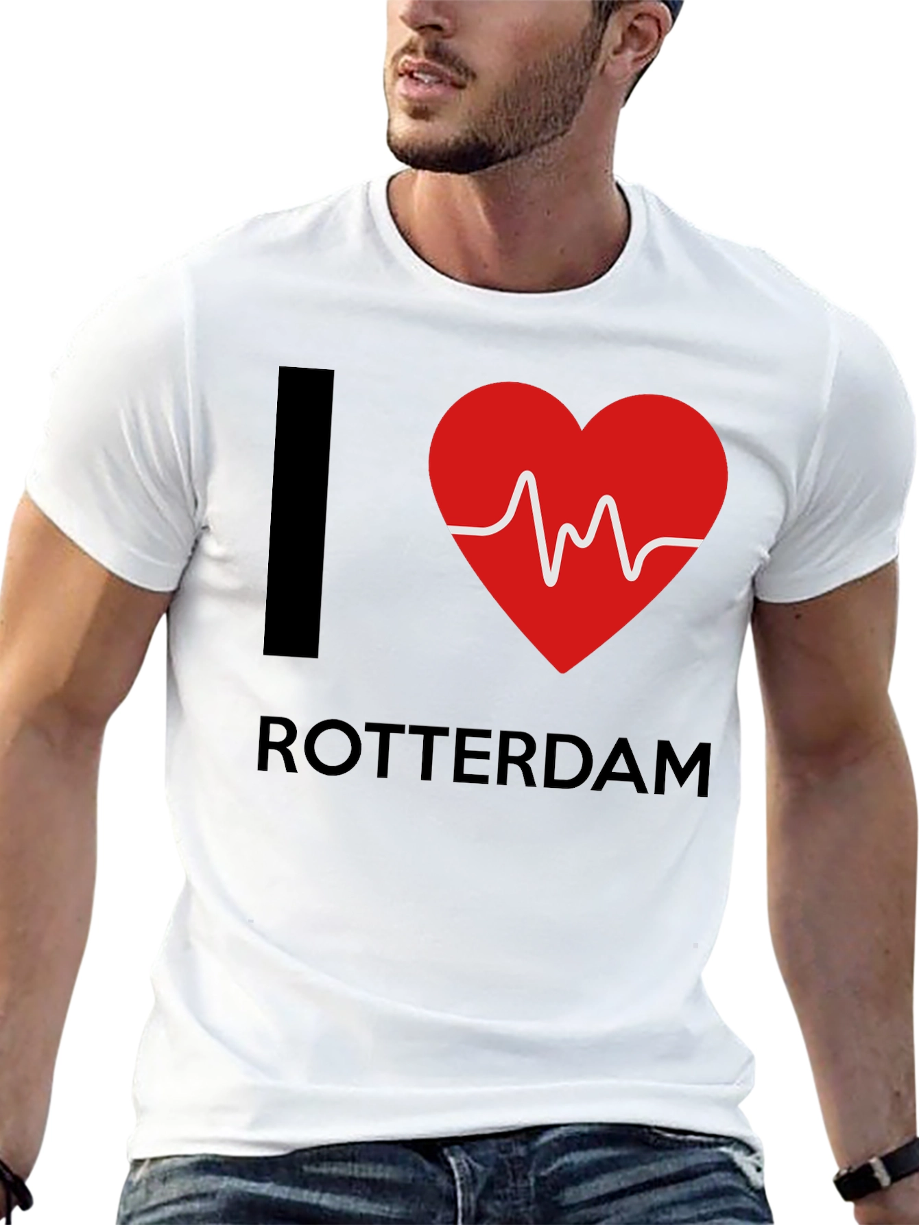 I Heart Rotterdam T-Shirt - Black Graphic Tee