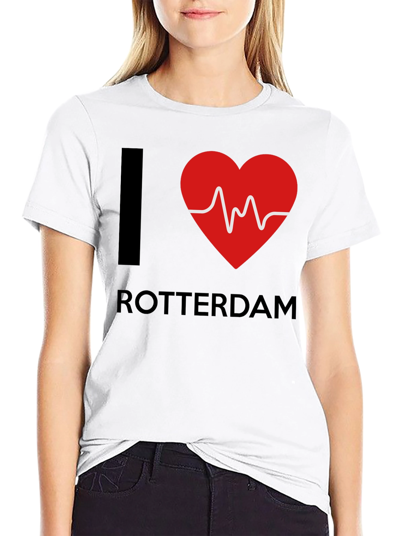 I Heart Rotterdam T-Shirt - Black Graphic Tee