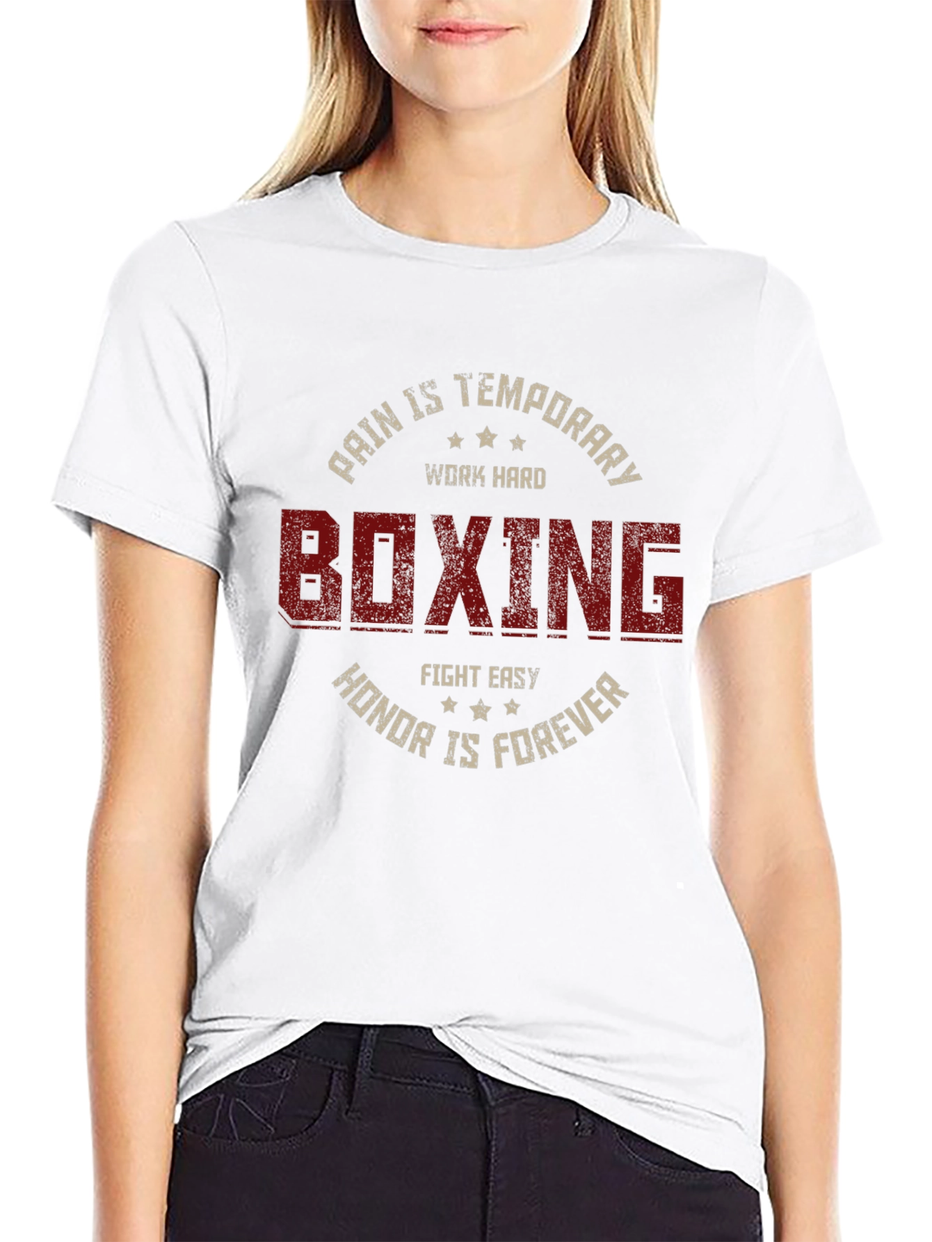 Boxing Graphic Tee - Pain is Temporary