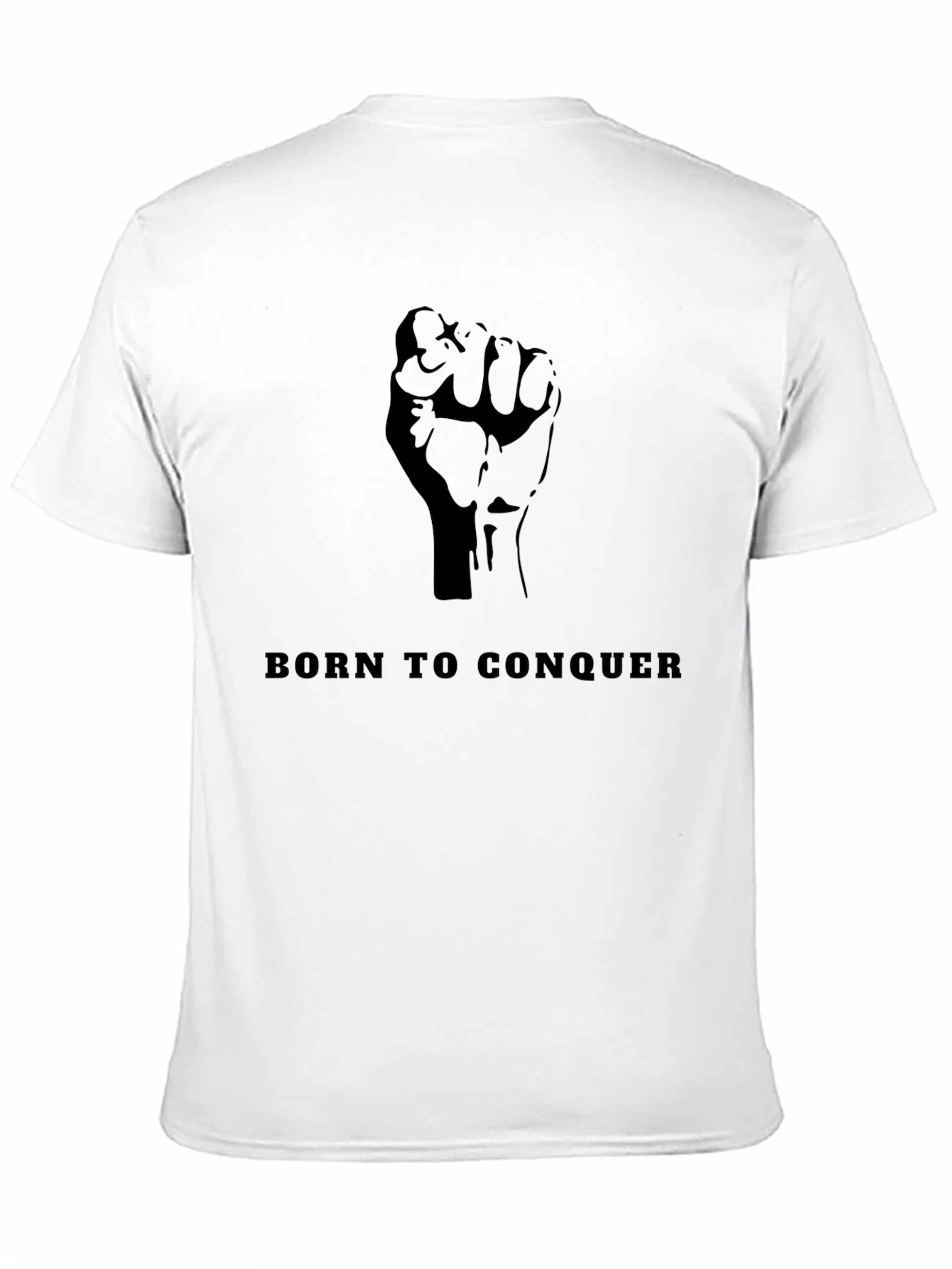 Born to Conquer Black Graphic Tee