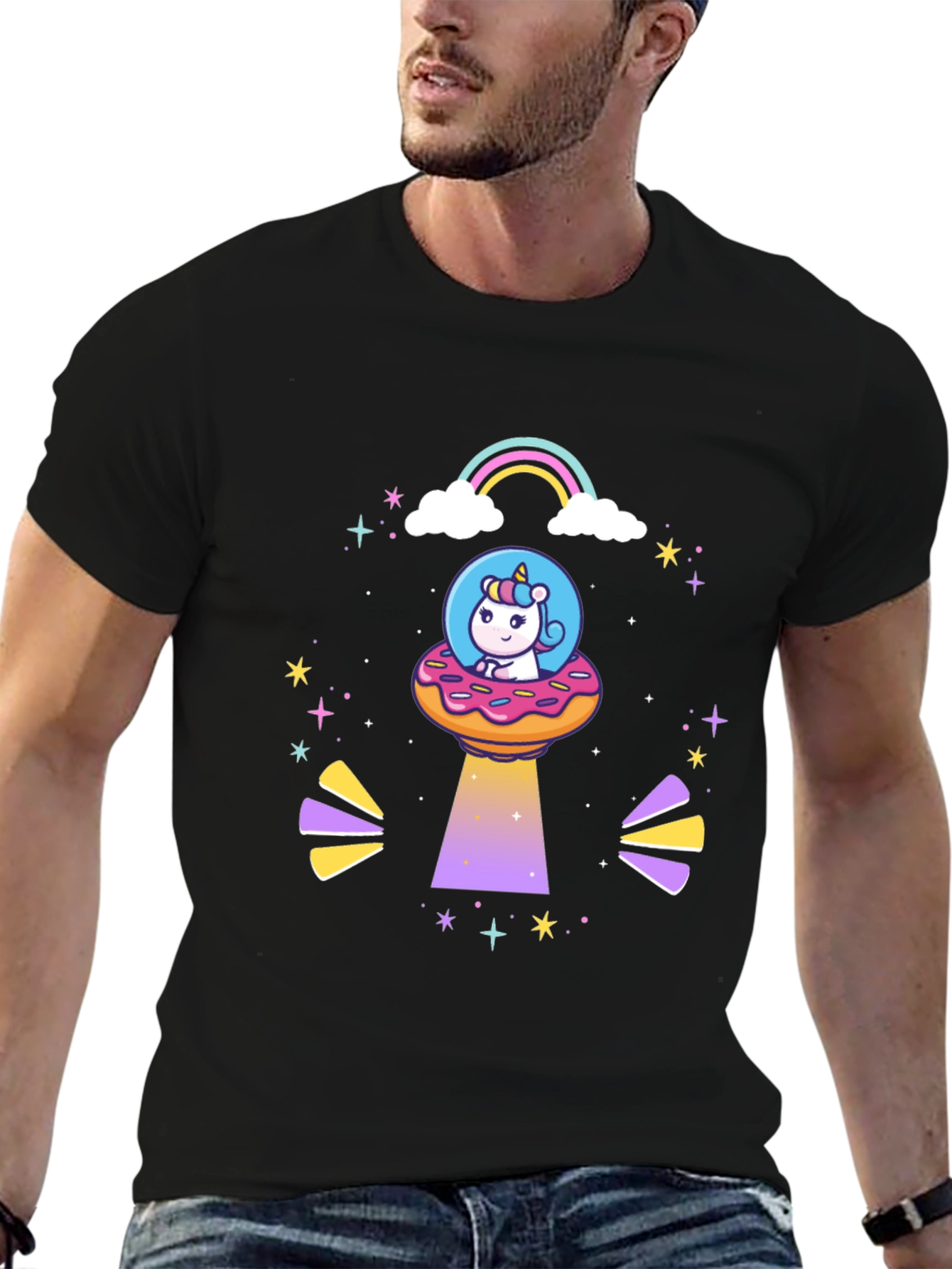 Unicorn Donut UFO T-Shirt