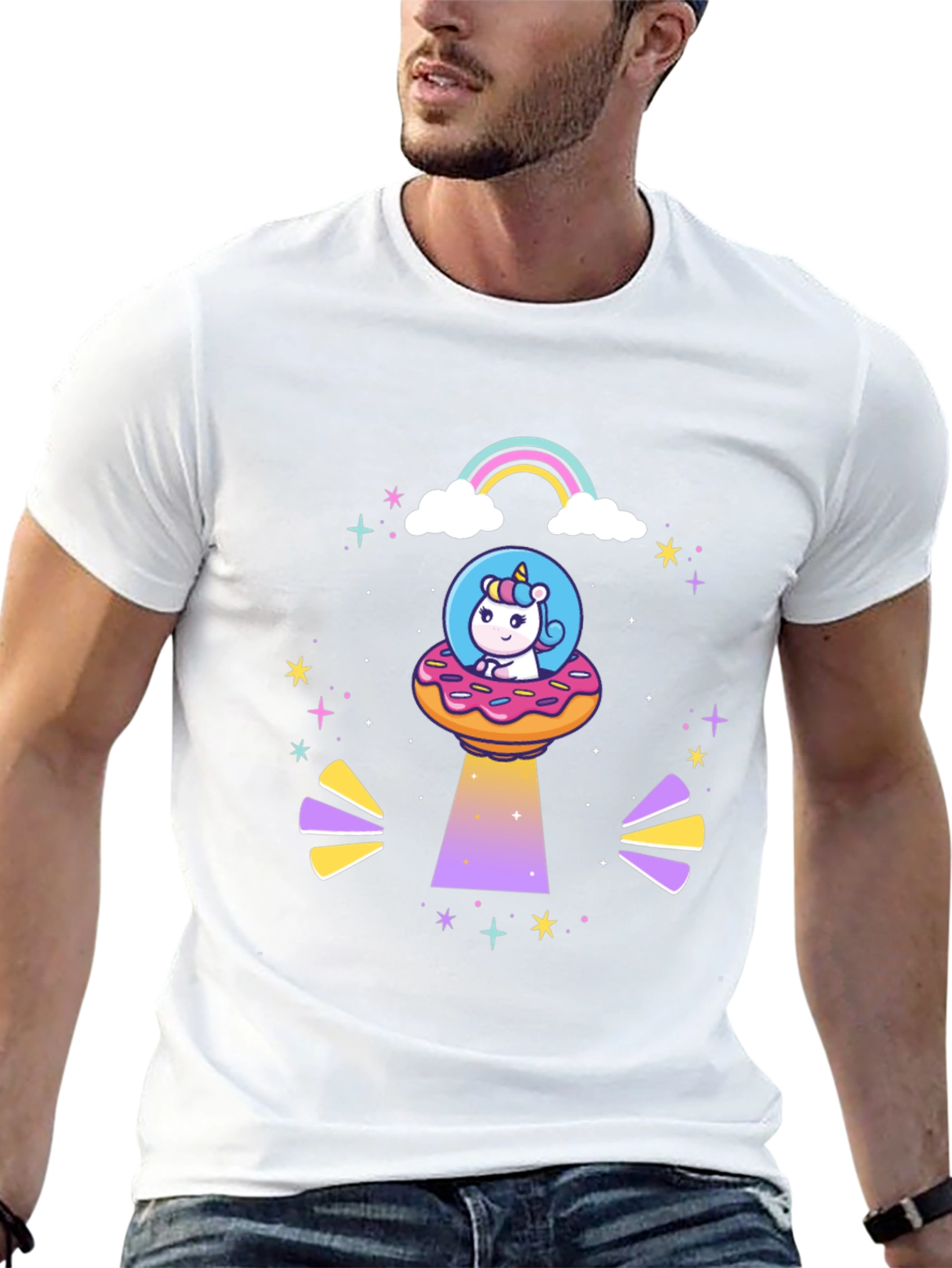 Unicorn Donut UFO T-Shirt