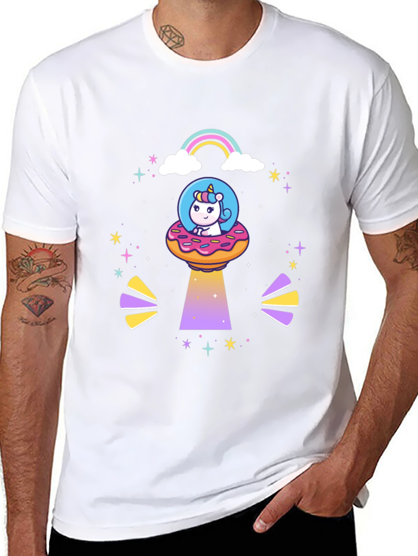 Unicorn Donut UFO T-Shirt