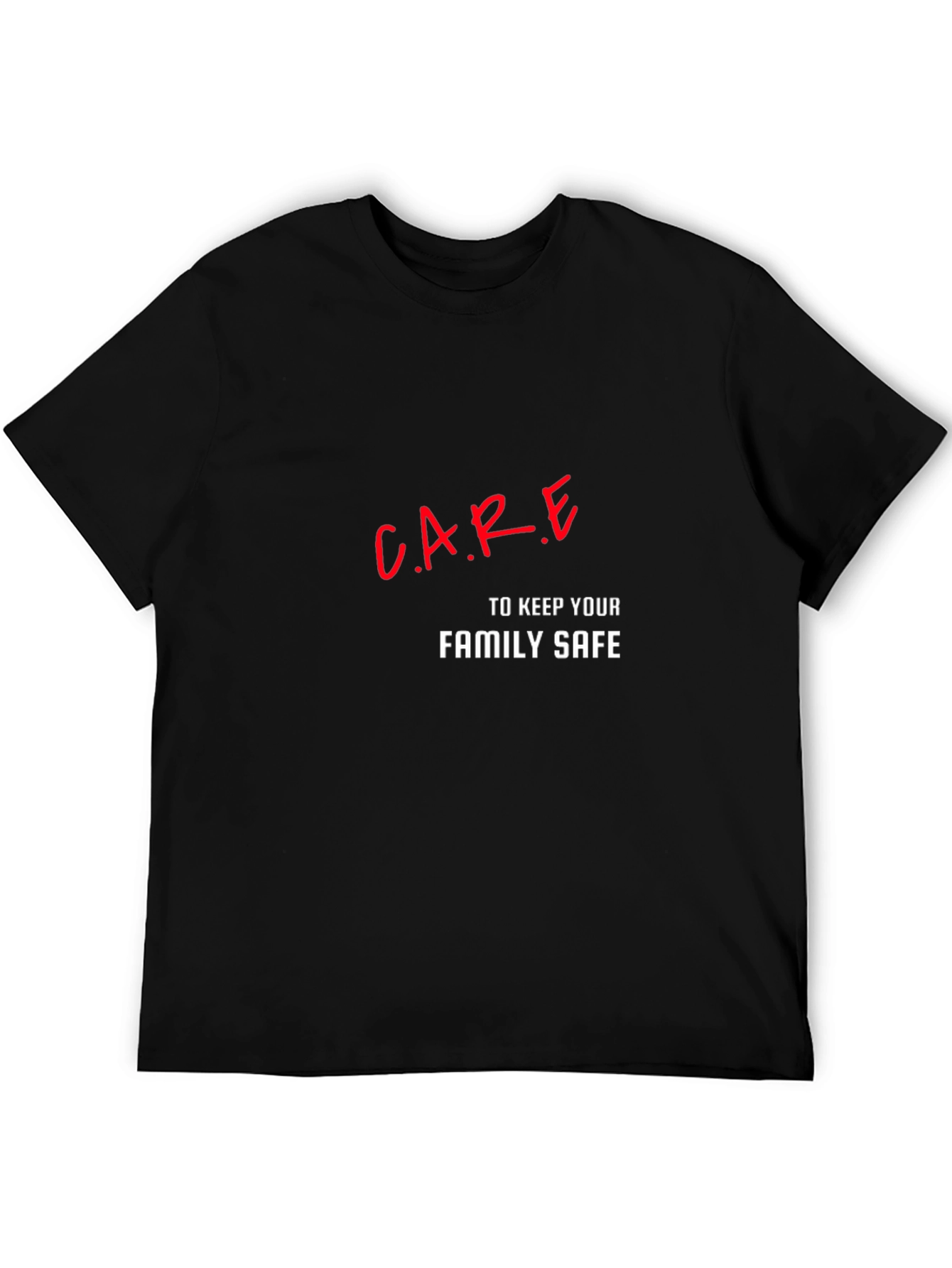 C.A.R.E Family Safe Black T-Shirt