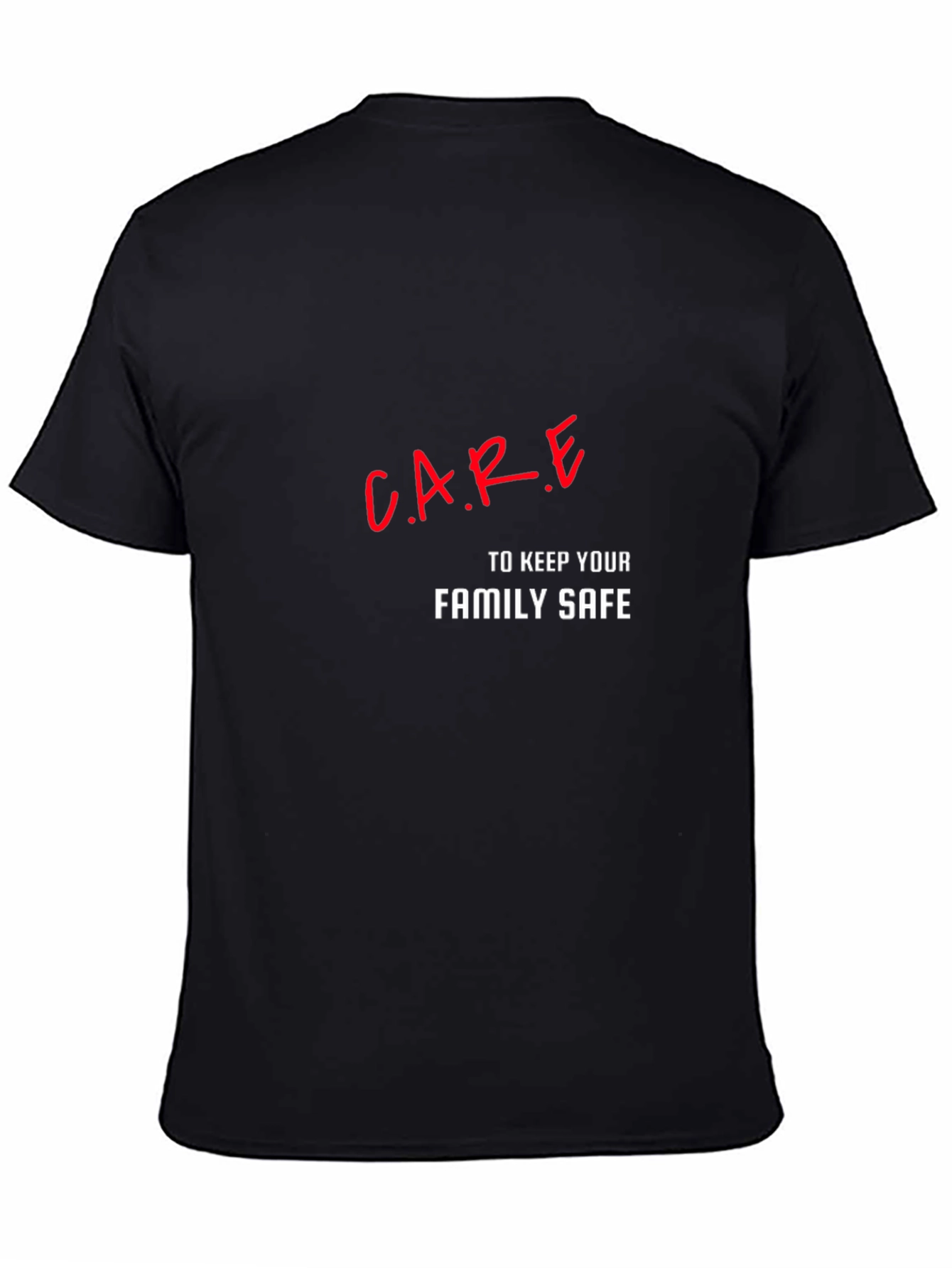 C.A.R.E Family Safe Black T-Shirt