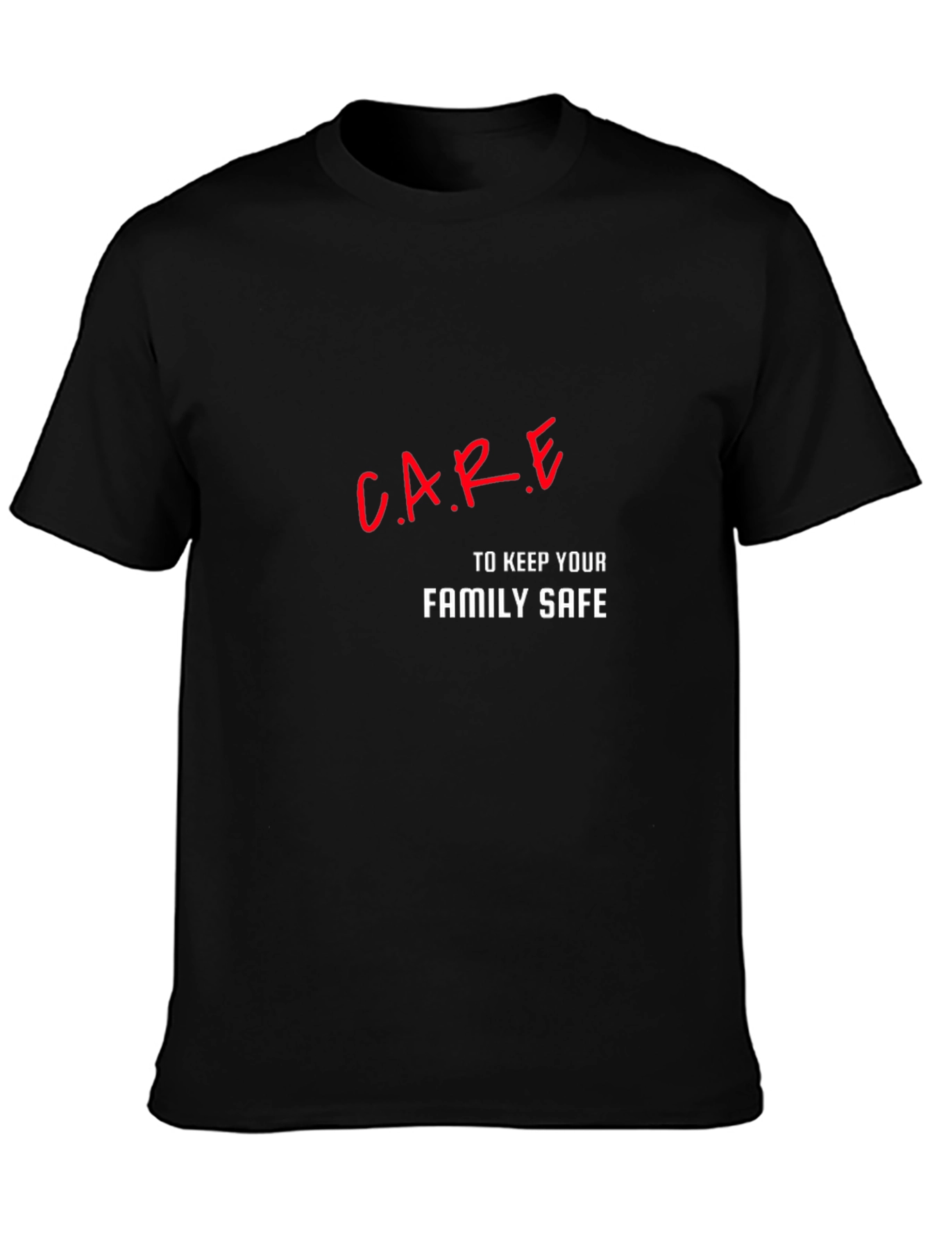 C.A.R.E Family Safe Black T-Shirt