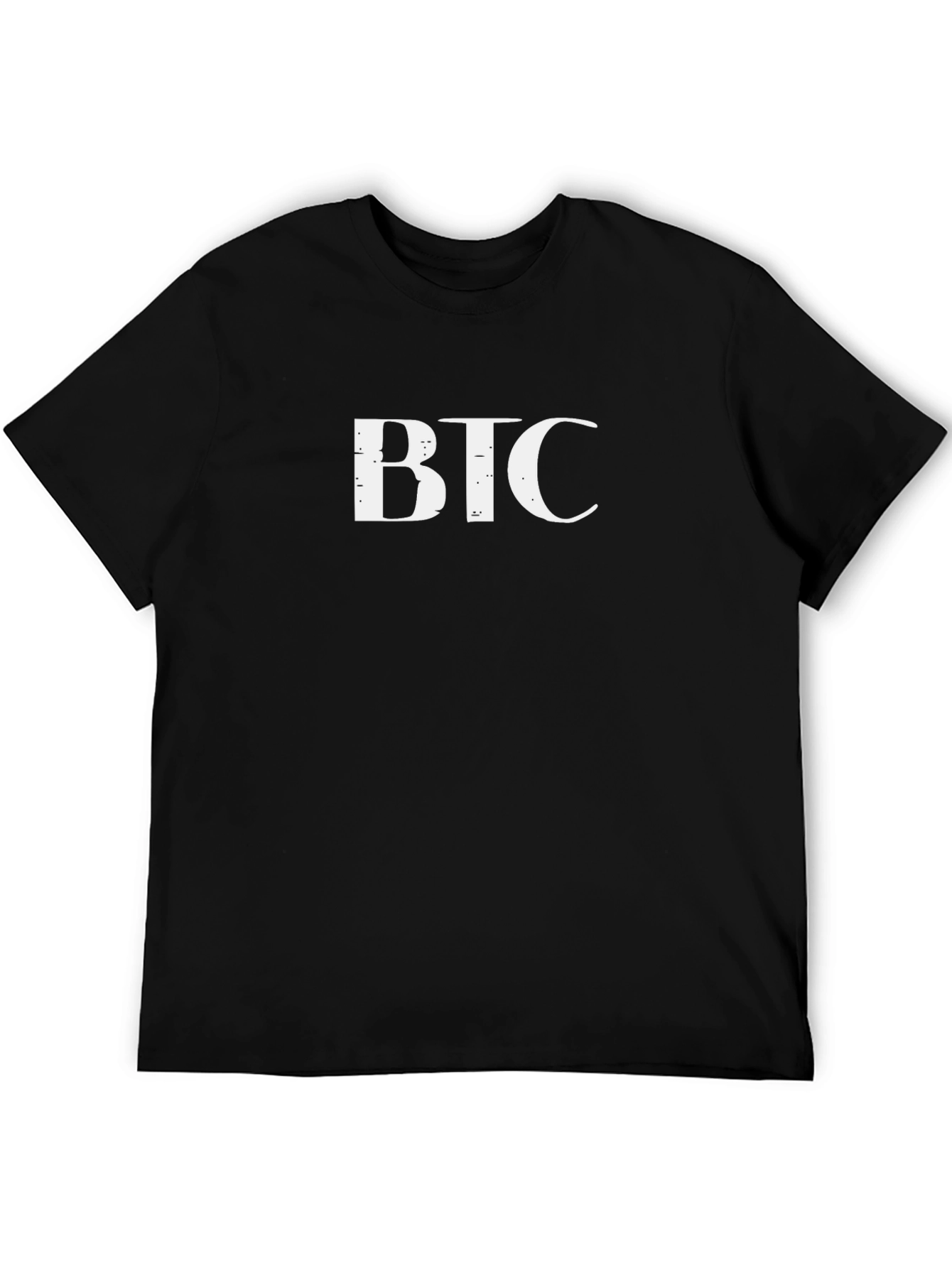 BTC Bitcoin Crypto T-Shirt - Black Cotton Tee