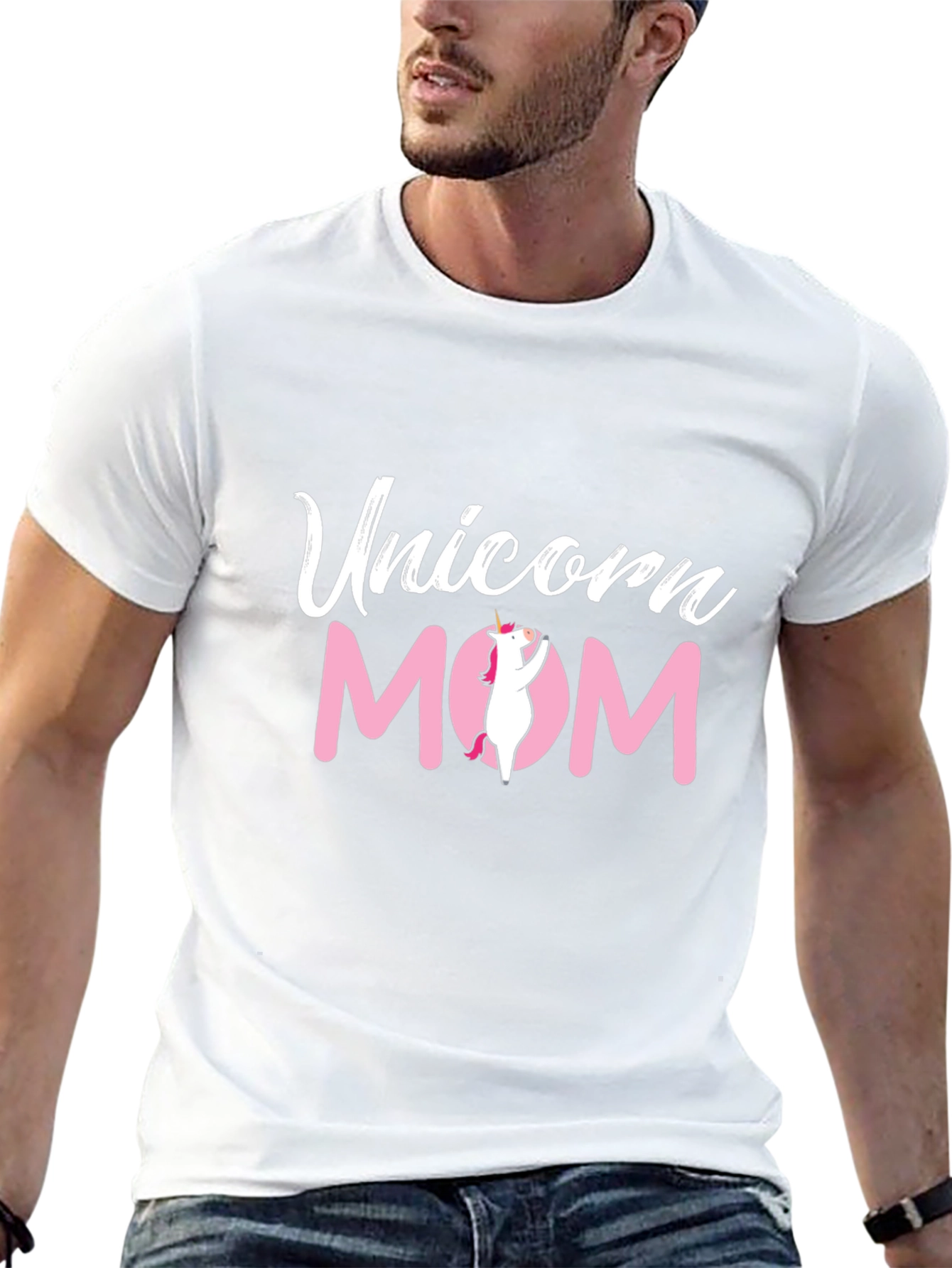 Unicorn Mom Graphic Tee - Black