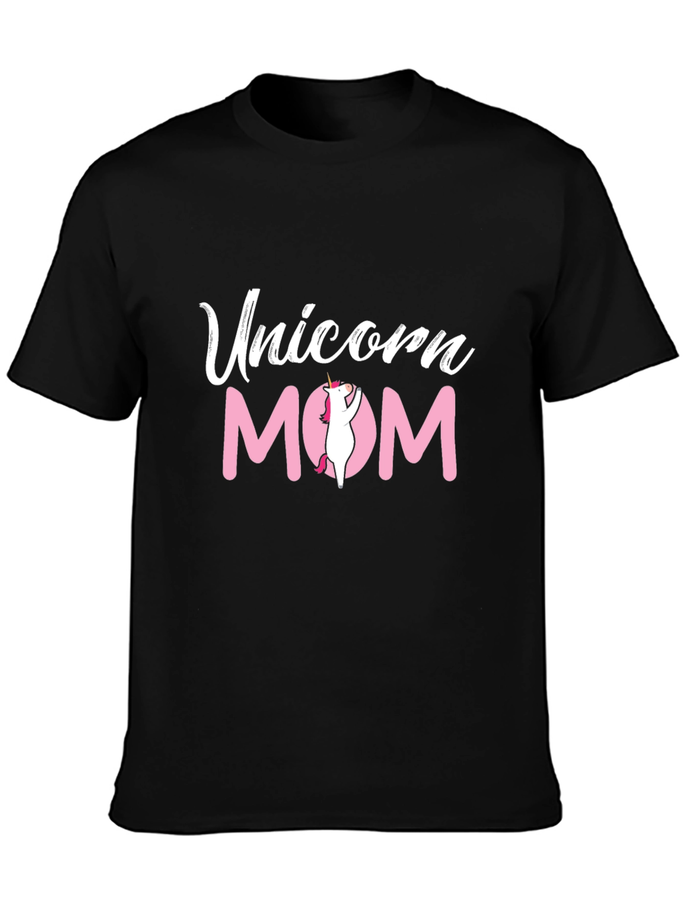 Unicorn Mom Graphic Tee - Black