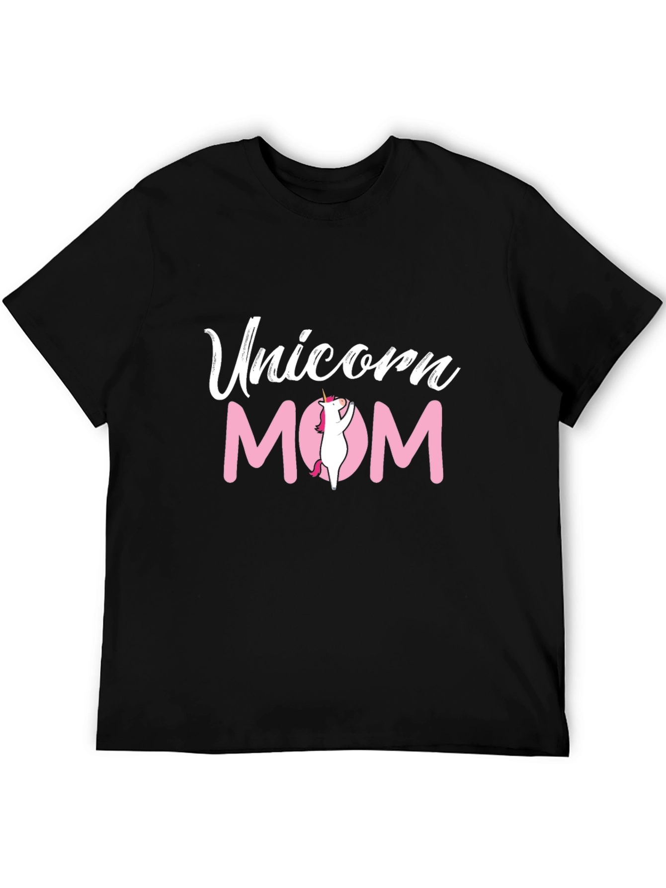 Unicorn Mom Graphic Tee - Black