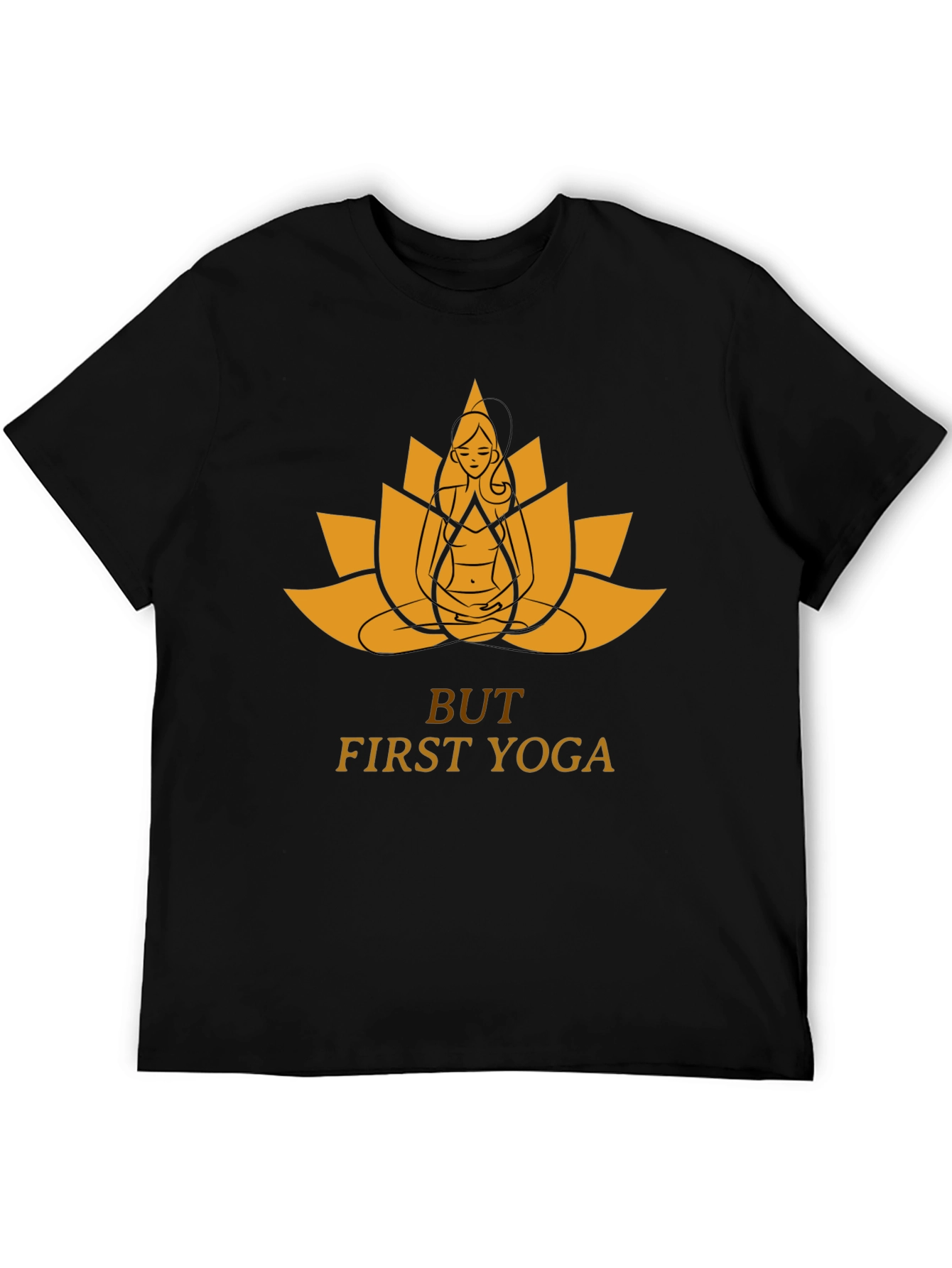 Yoga Lotus Graphic Tee - But First Yoga!