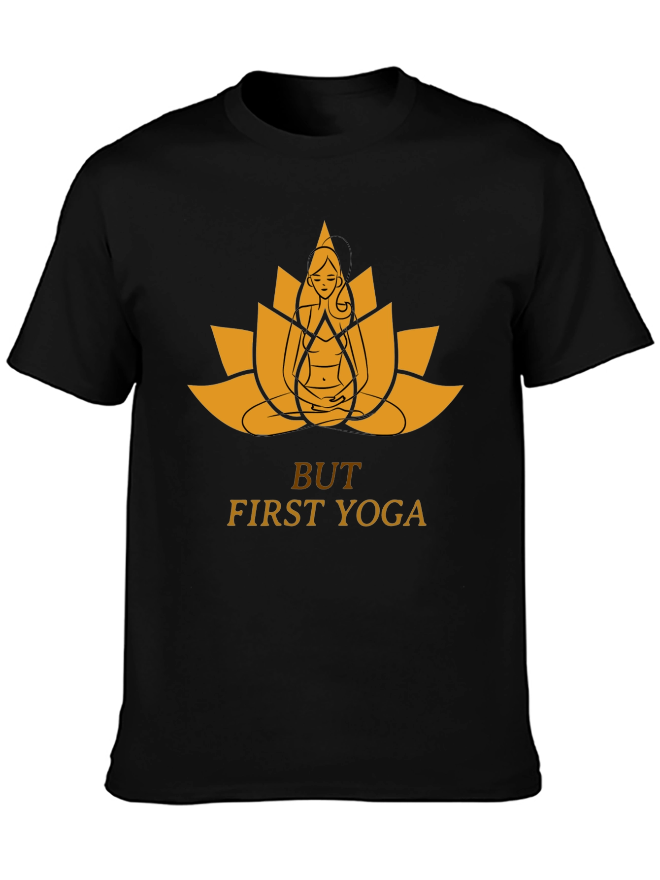 Yoga Lotus Graphic Tee - But First Yoga!