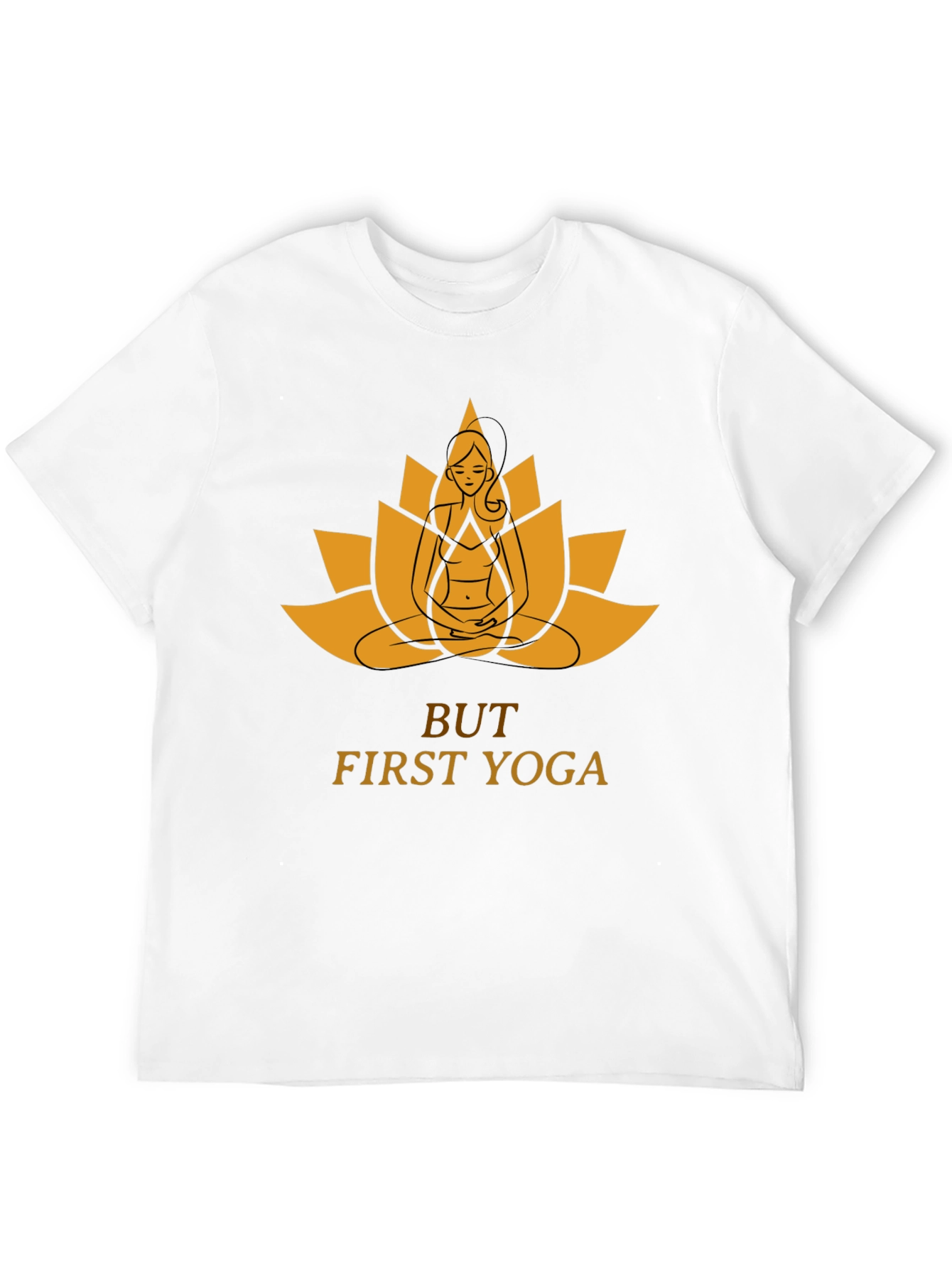 Yoga Lotus Graphic Tee - But First Yoga!