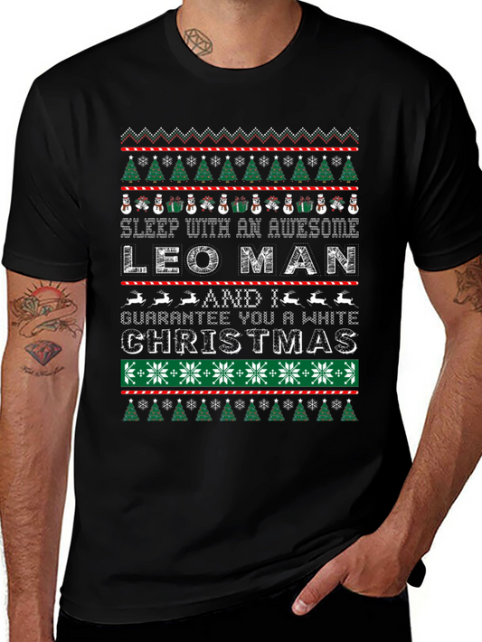 Awesome LEO Man Christmas T-Shirt