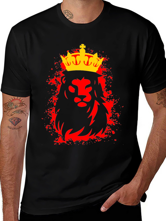Royal Lion Graphic Print T-Shirt